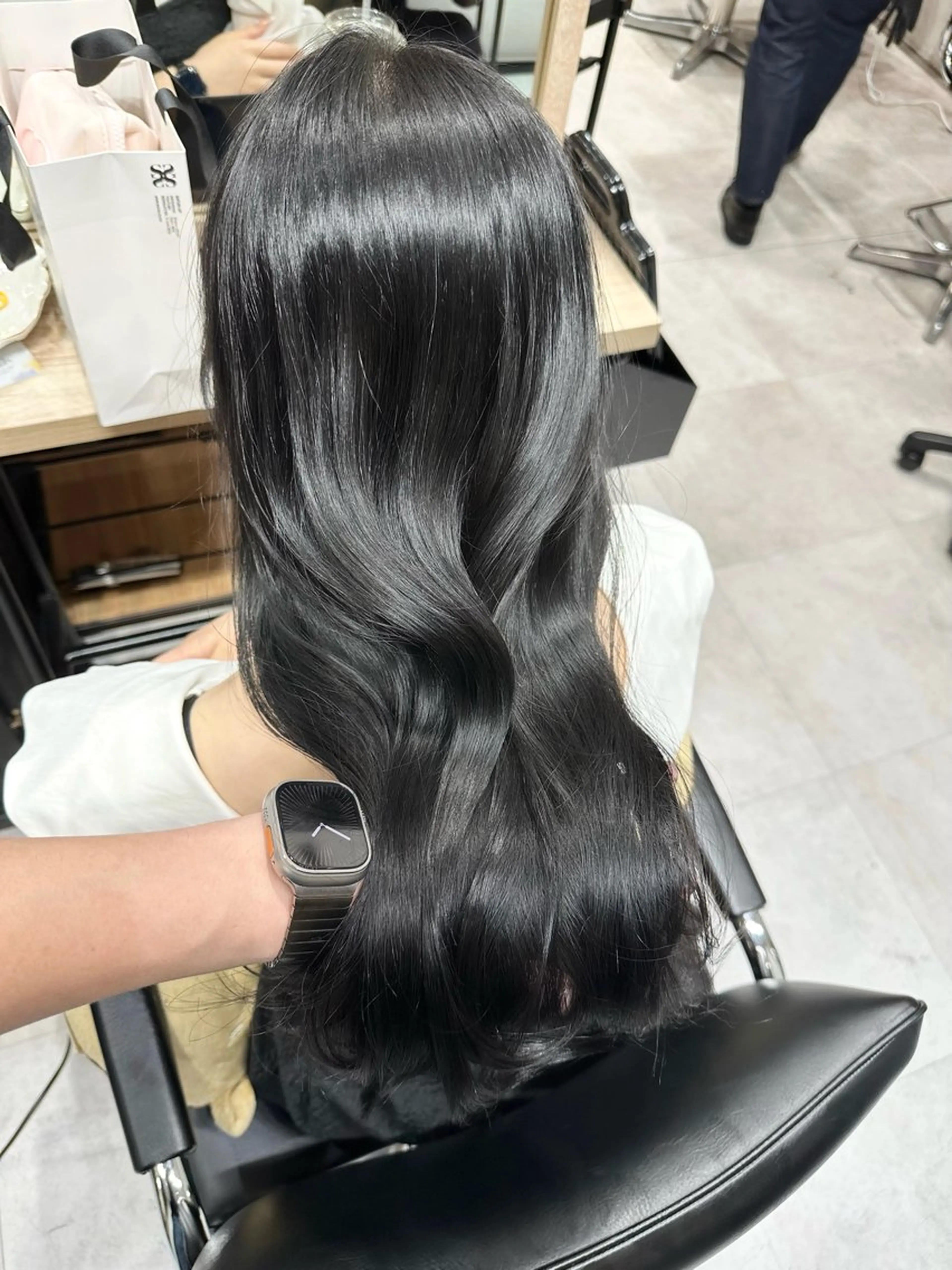 セミロング カット ヘアカラー トリートメント ✨透明感カラー 恵比寿HAYATO✨のヘアスタイル