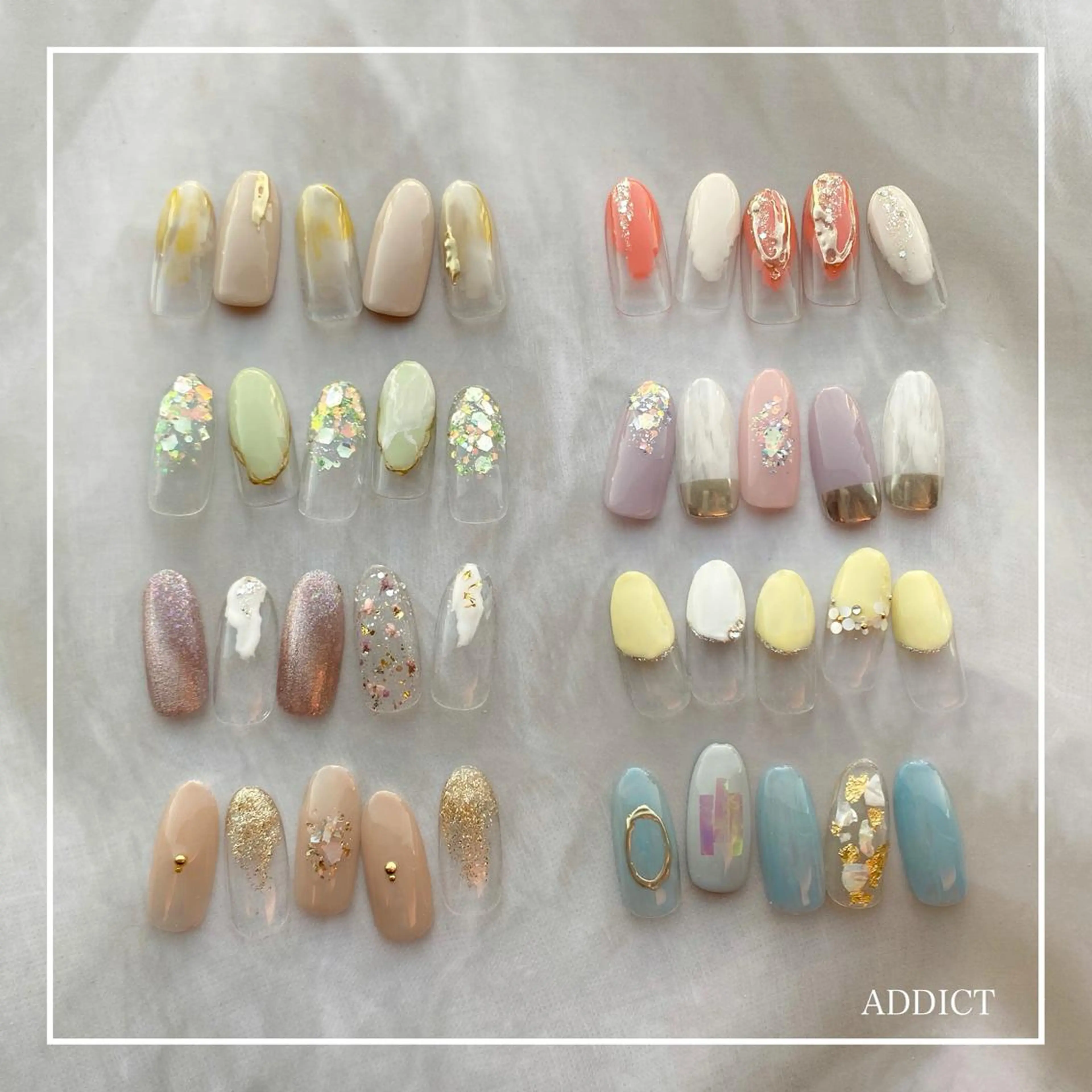 ネイル ニュアンスネイル ADDICT アディクトのマツエク・マツパデザイン