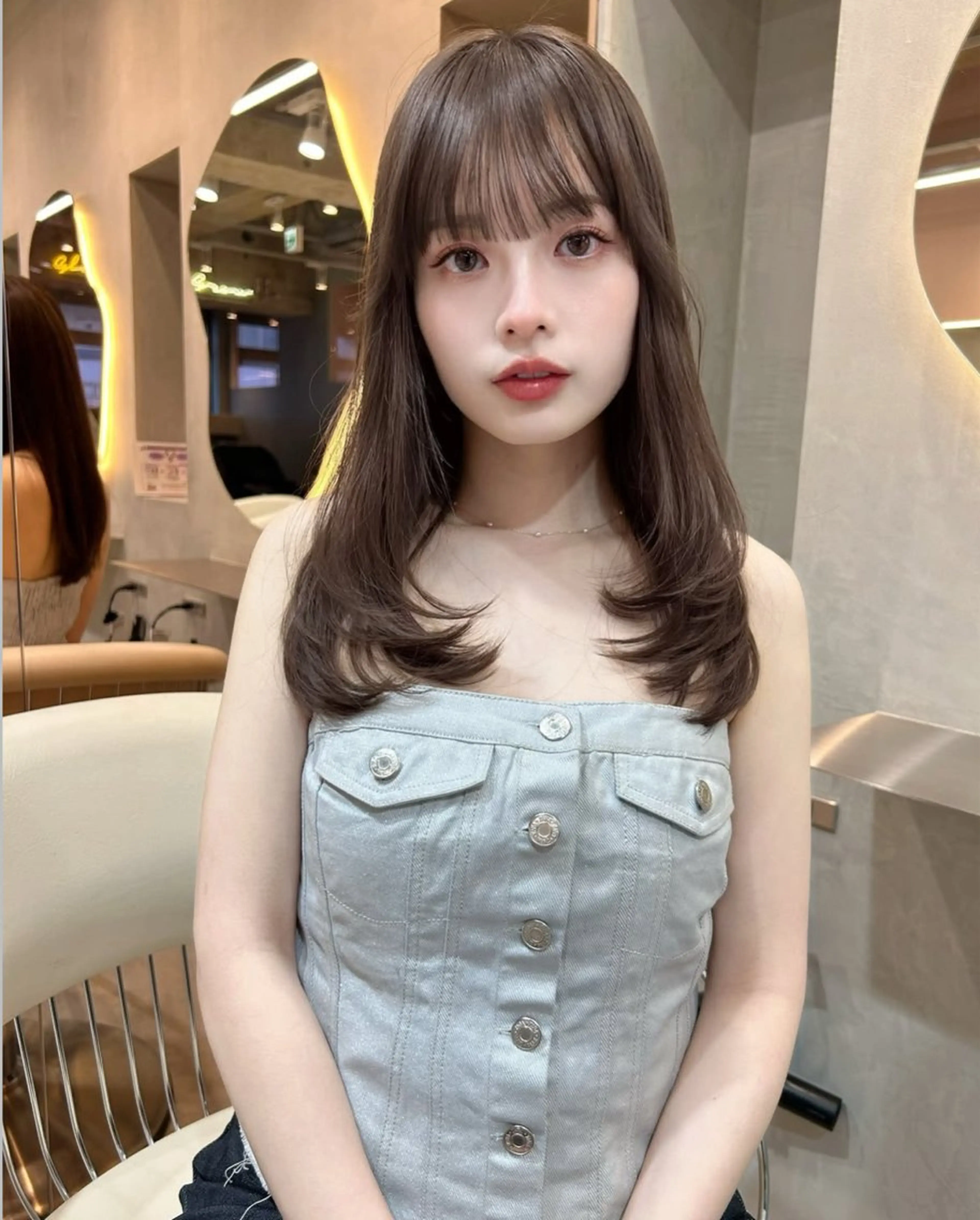 ロング カラー 韓国風ヘア トリートメント 美髪矯正🫧/ 吉田こうすけのヘアスタイル