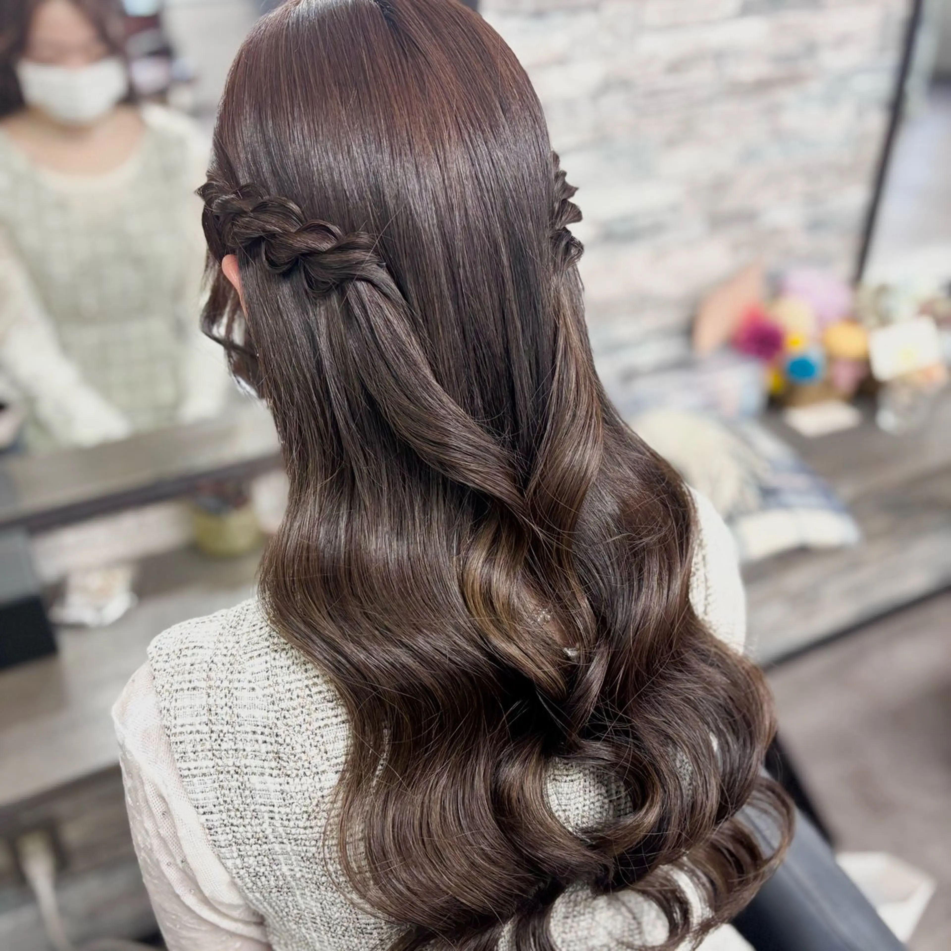 ロング ヘアアレンジ ヘアセット ヘアセット/エクステ cocoro🐹🎀のヘアスタイル