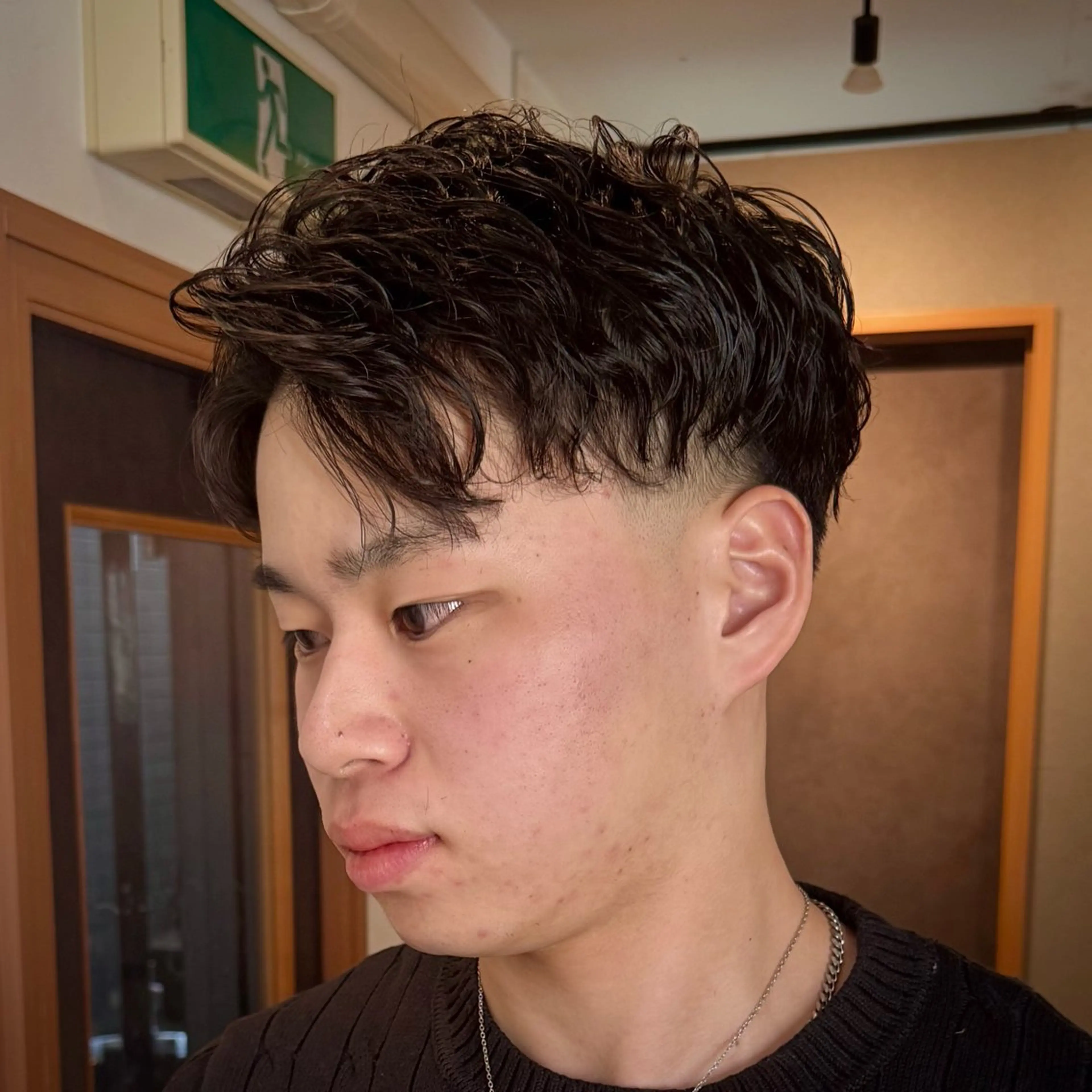 ショート パーマ メンズ フェードカット カット パーマ GLADMAN'S CUT CLUB 立川所属・立川メンズカット/ メンズパーマ💈三上のヘアスタイル