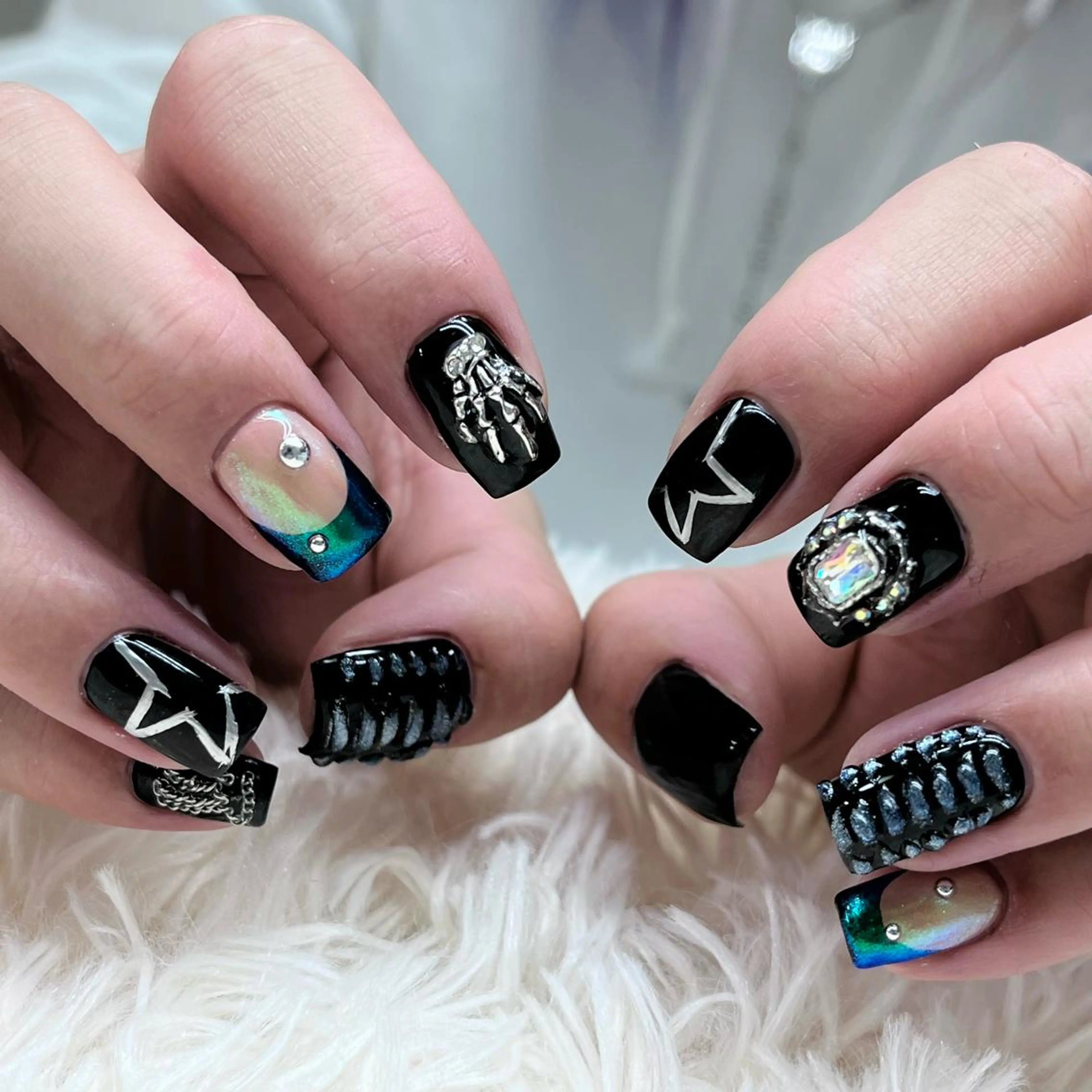 メンズ ネイル メンズ韓国風 アートネイル クリアネイル フレンチネイル ジェルネイル ハンドネイル 🐕‍🦺Yappy 💗A-tanのネイルデザイン