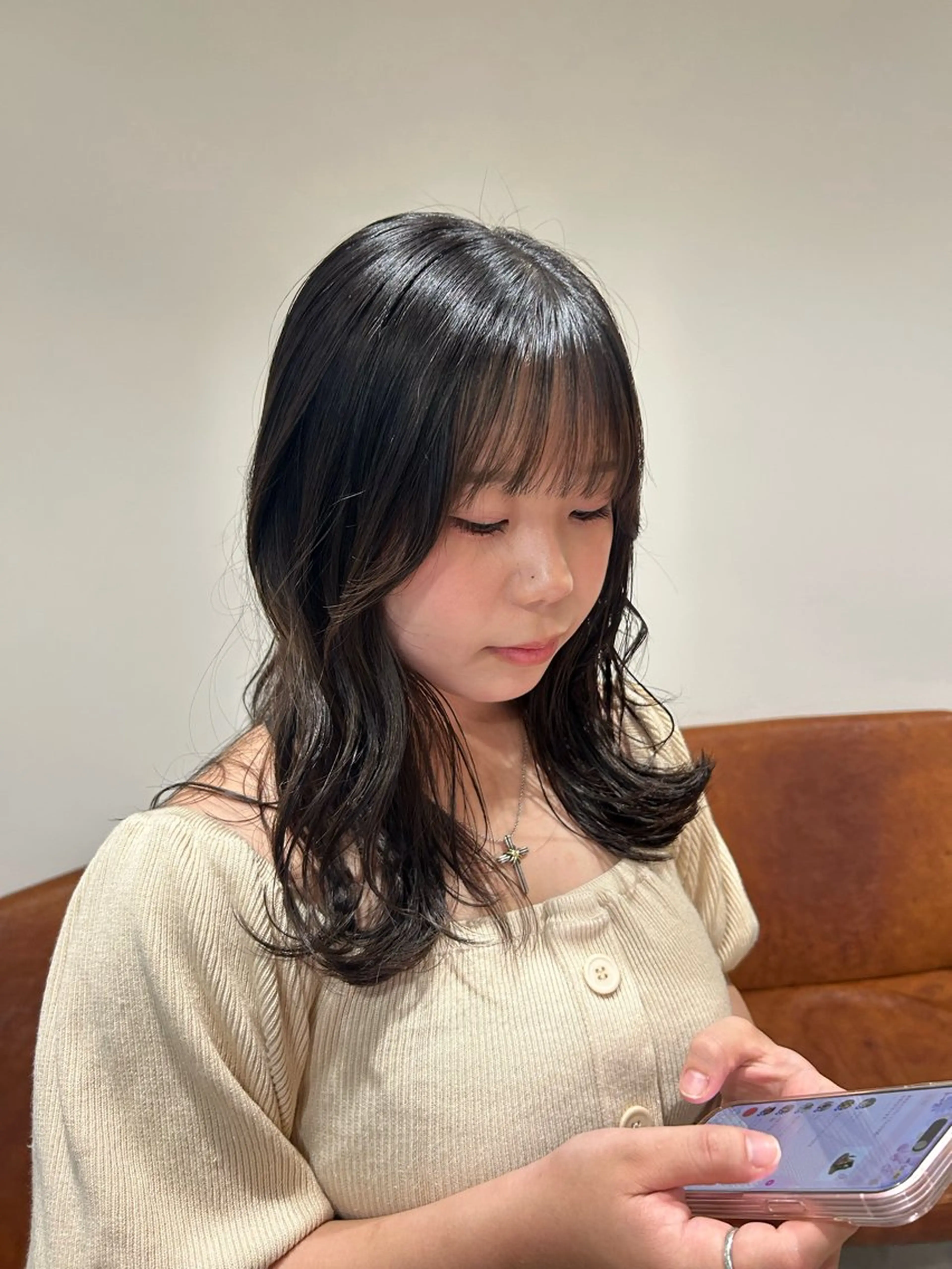 ミディアム レイヤーカット カット Lumier de mashu所属・nana/ボブ/ レイヤー/メンズのヘアスタイル