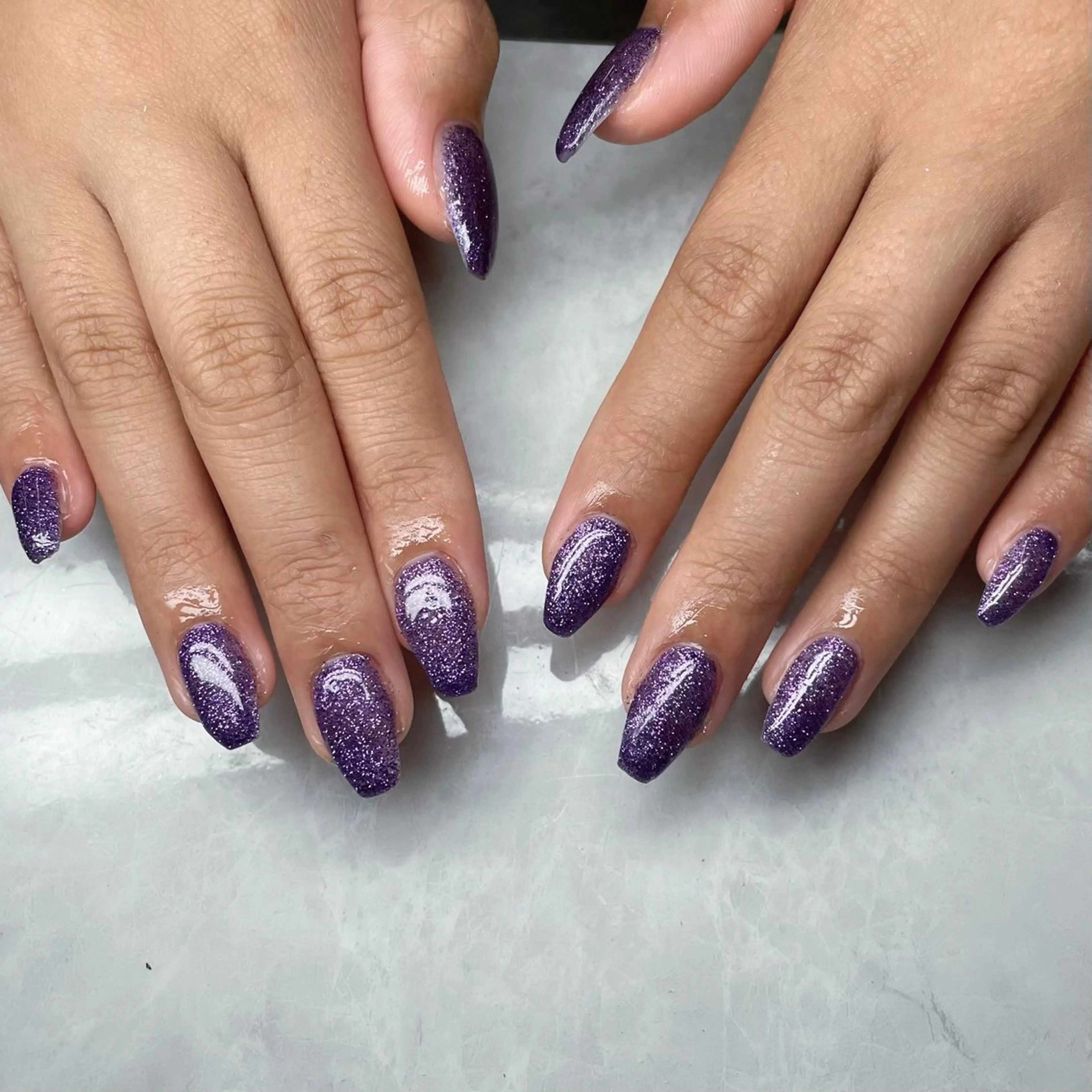 ネイル ハロウィン パープル Rieko EMINAL恵比寿のネイルデザイン