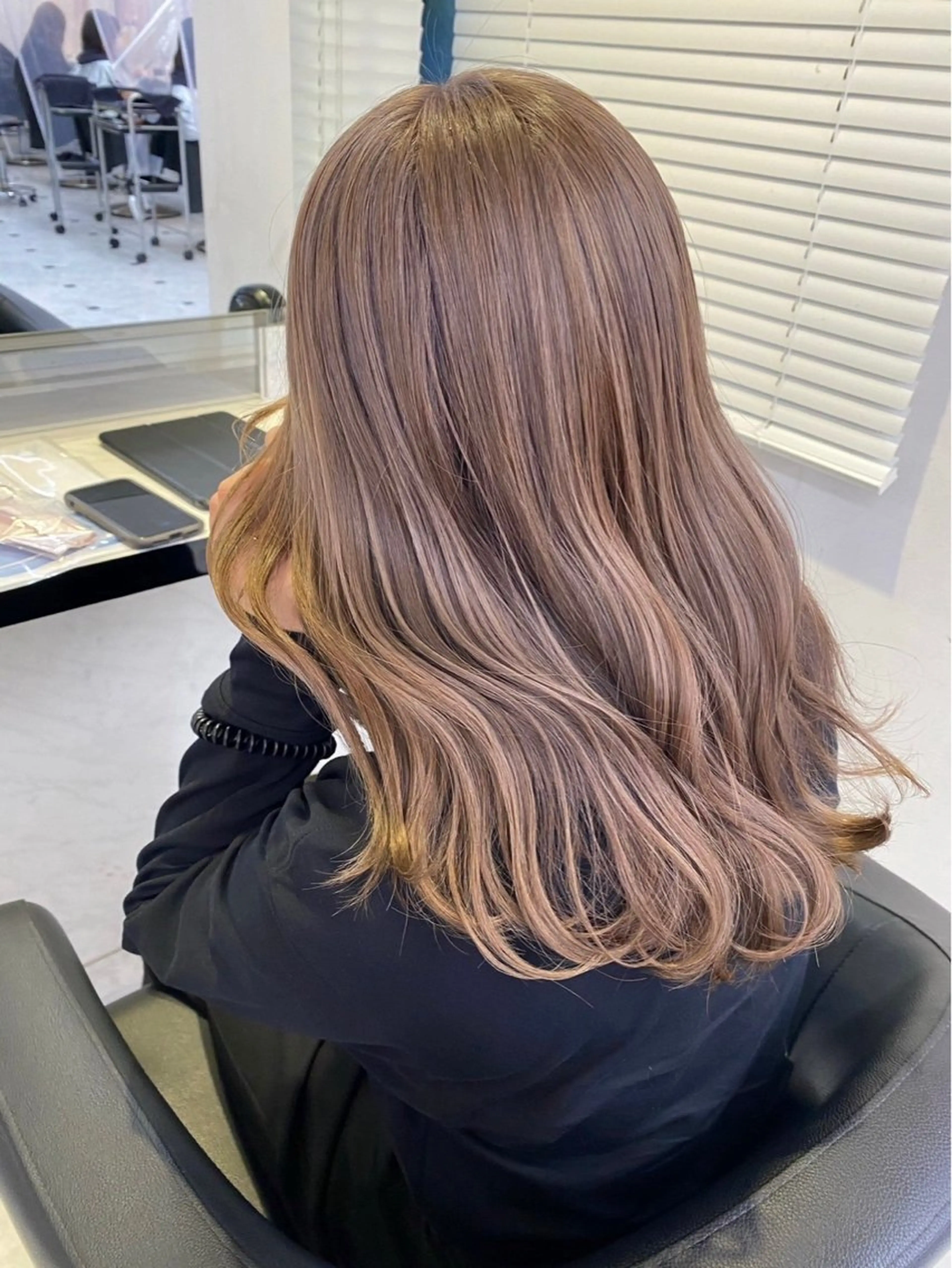 カラー ヘアカラー 🤍Mei🤍赤み消 し透明感ツヤカラーのヘアスタイル