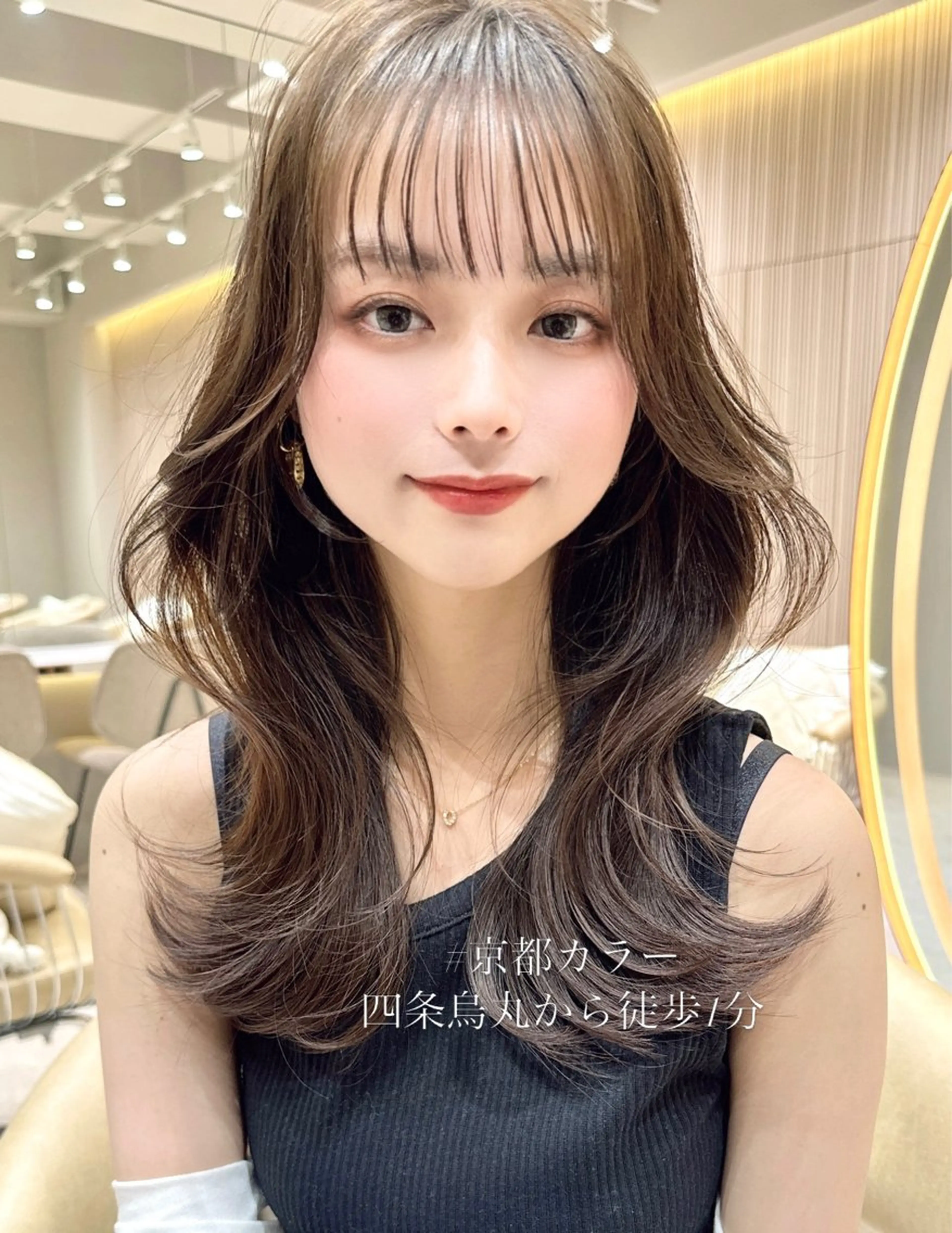 カラー カット ヘアカラー トリートメント ❤️ブリーチなし💚 ダブルカラー平野実花のヘアスタイル