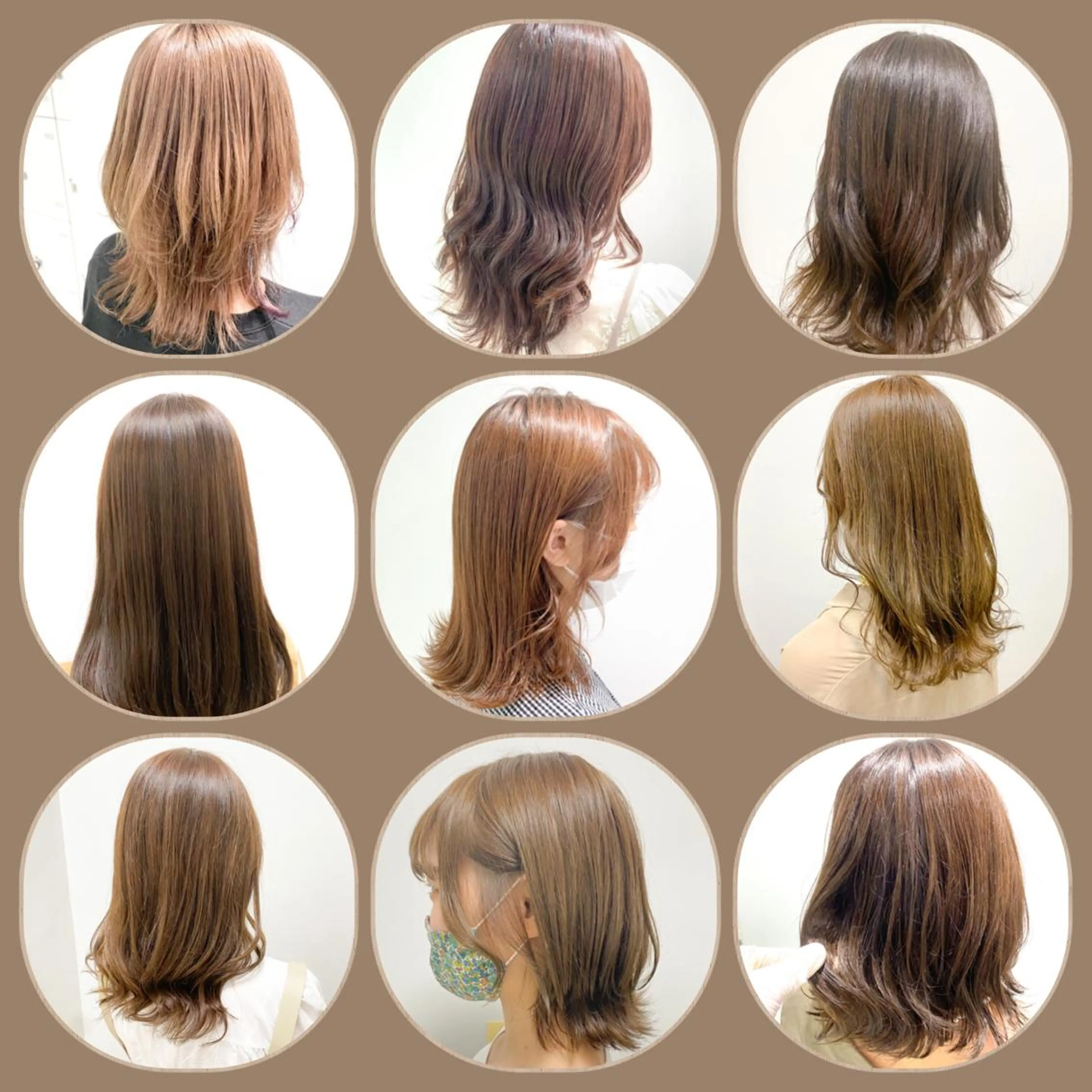 セミロング カラー パーマ ヘアアレンジ メンズ ネイル マツエク・マツパ 韓国風ベージュ🤎 赤みなし🌿横浜🤎のヘアスタイル