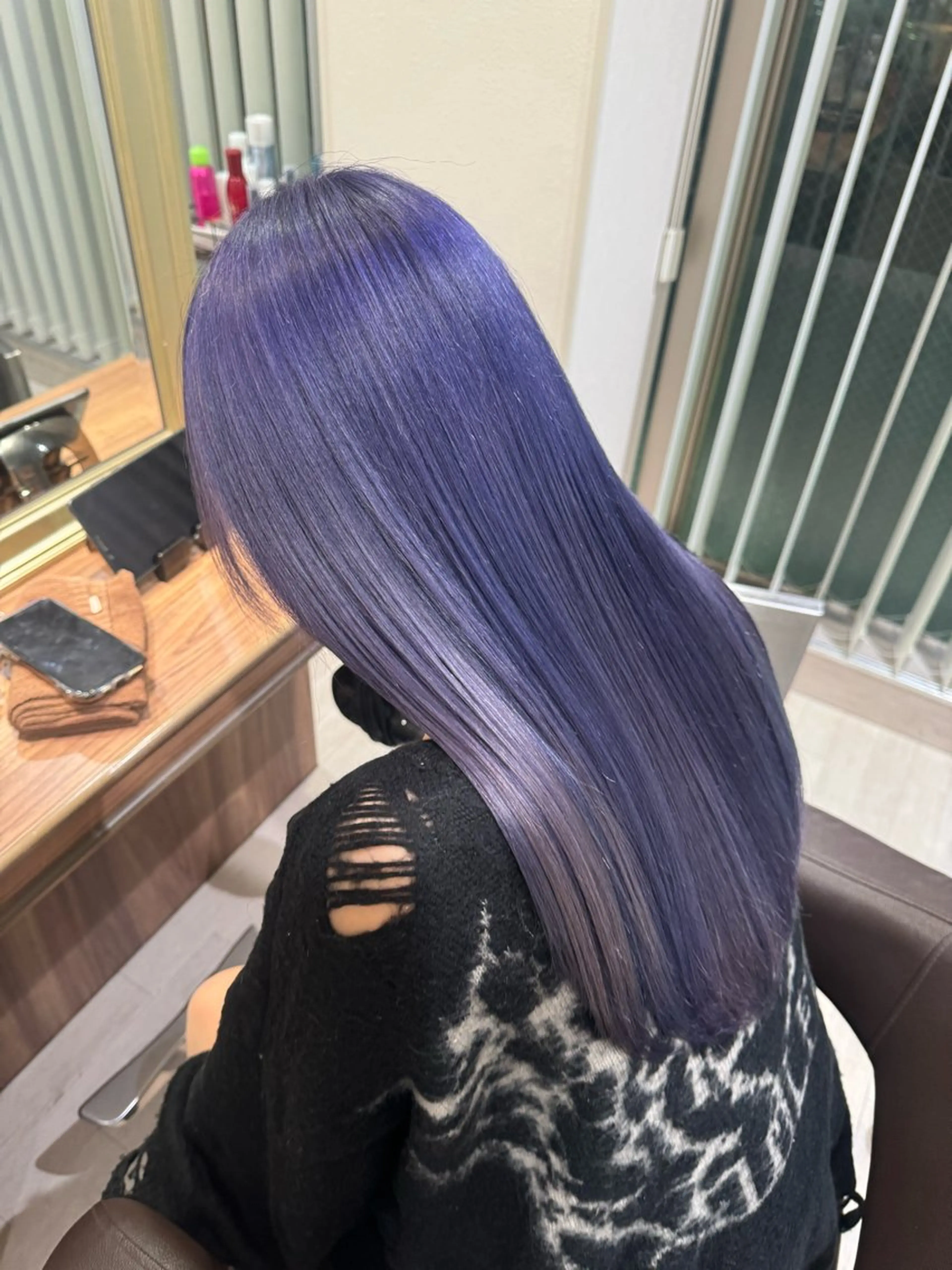 ロング カラー ヘアカラー Re:st所属・Miyavi/カラー ショートボブのヘアスタイル