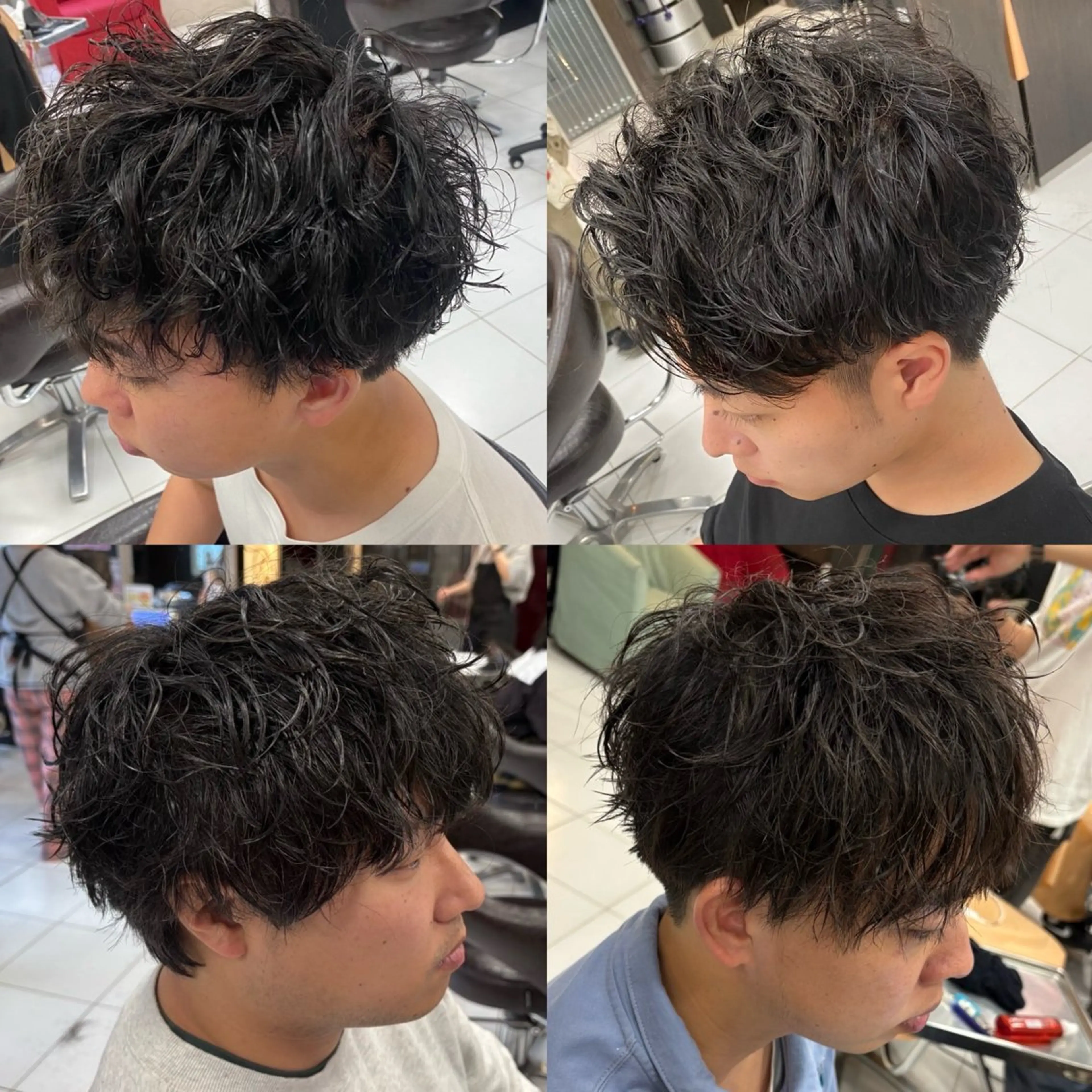 パーマ メンズ メンズパーマ カット 🫧ハイトーン/ ペールカラー🕊♡雛のヘアスタイル