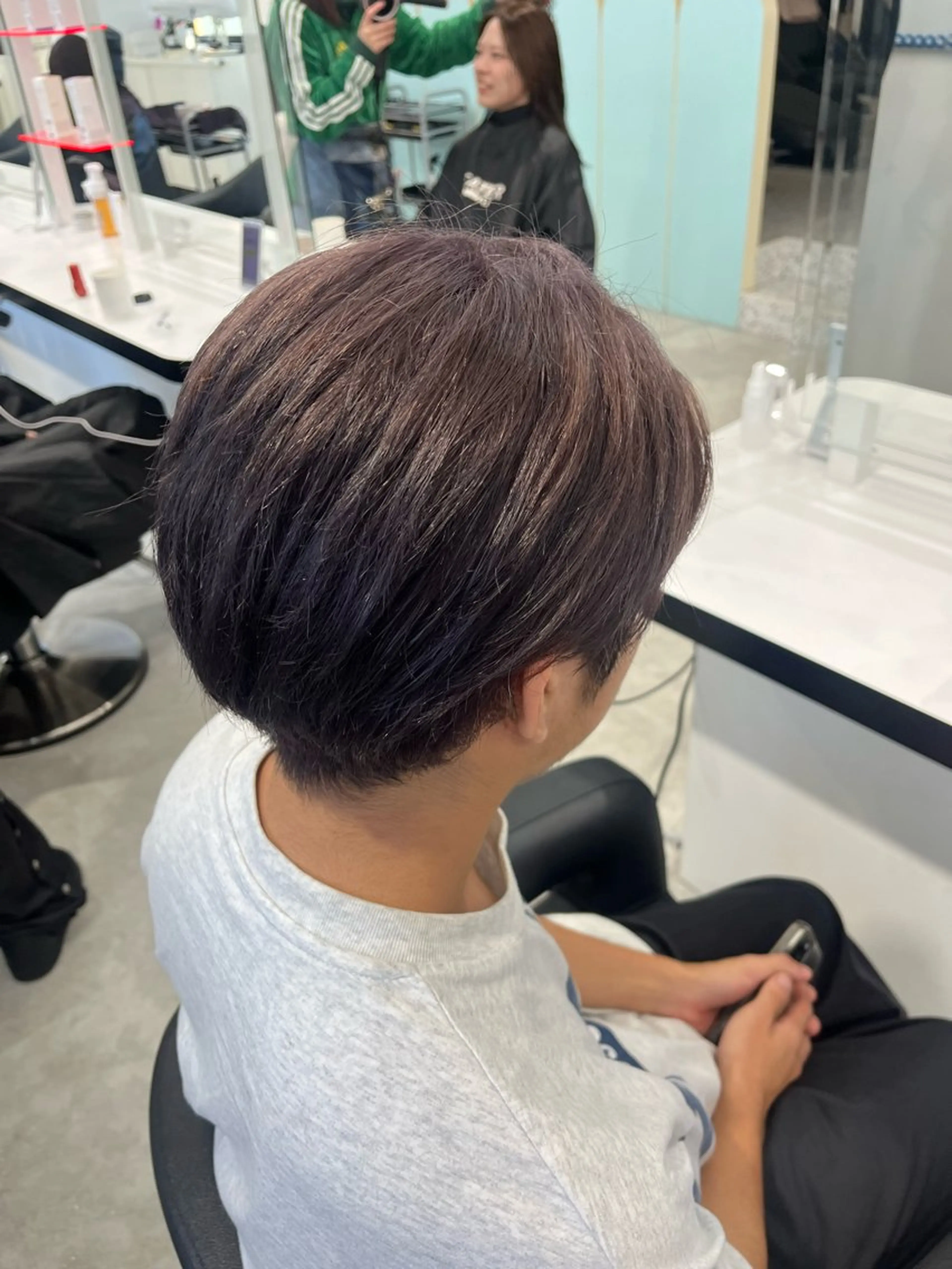 カラー メンズ みう/仙台/暖色/ 艶髪/顔周りカット/のヘアスタイル