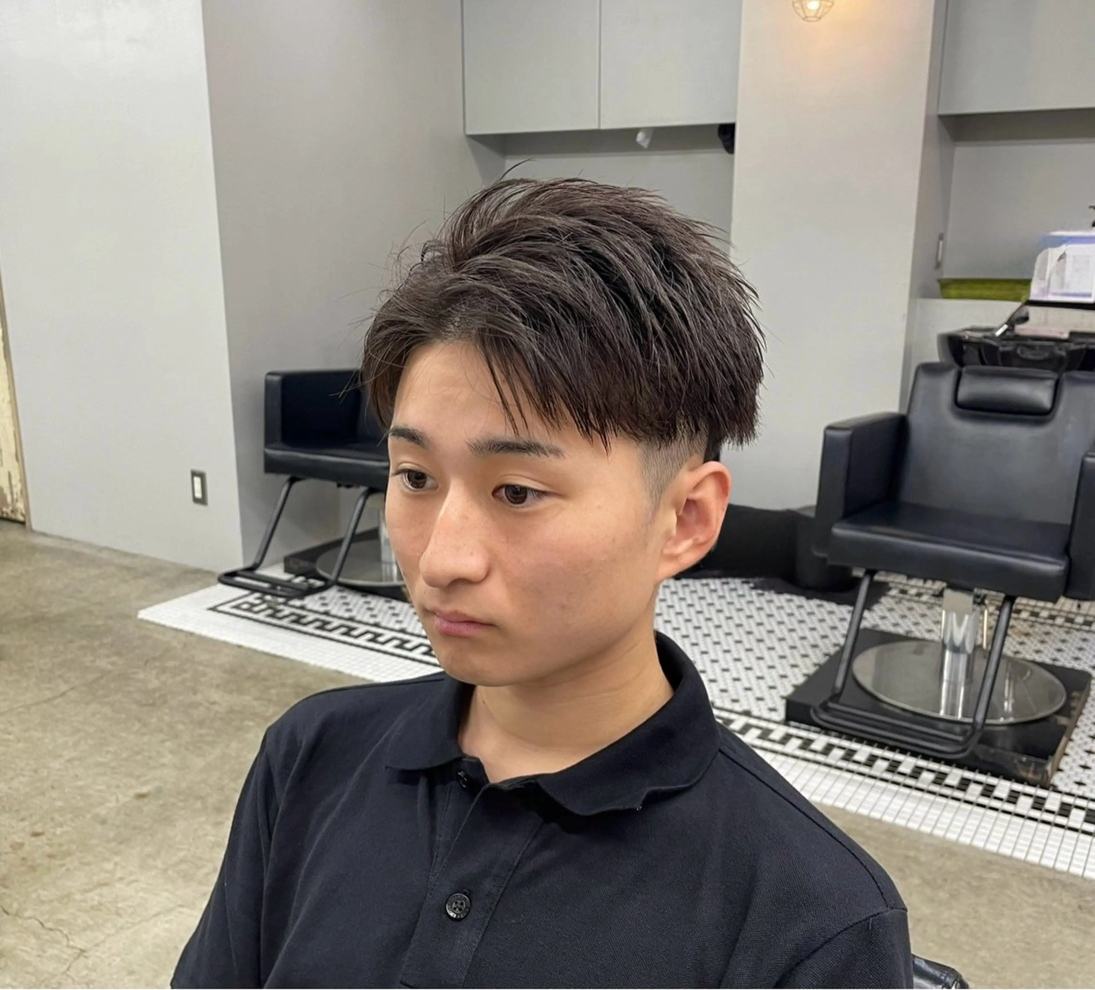 ショート メンズ ケアカラー カット ヘアカラー トリートメント メンズカット/パーマ 艶カラーTAIGA︎のヘアスタイル