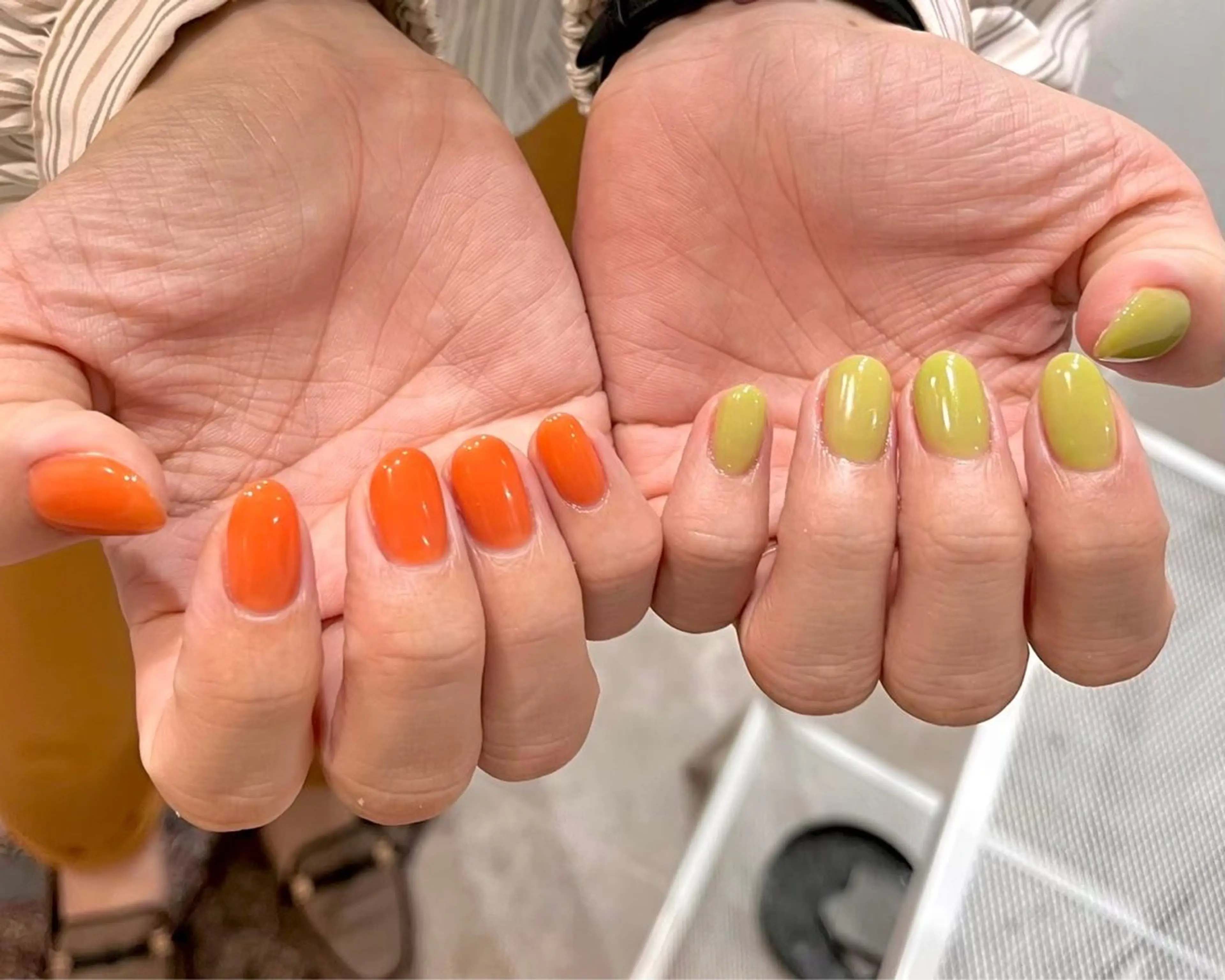 ネイル ワンカラーネイル 0203ムニムサン 💙Mizuhoのネイルデザイン