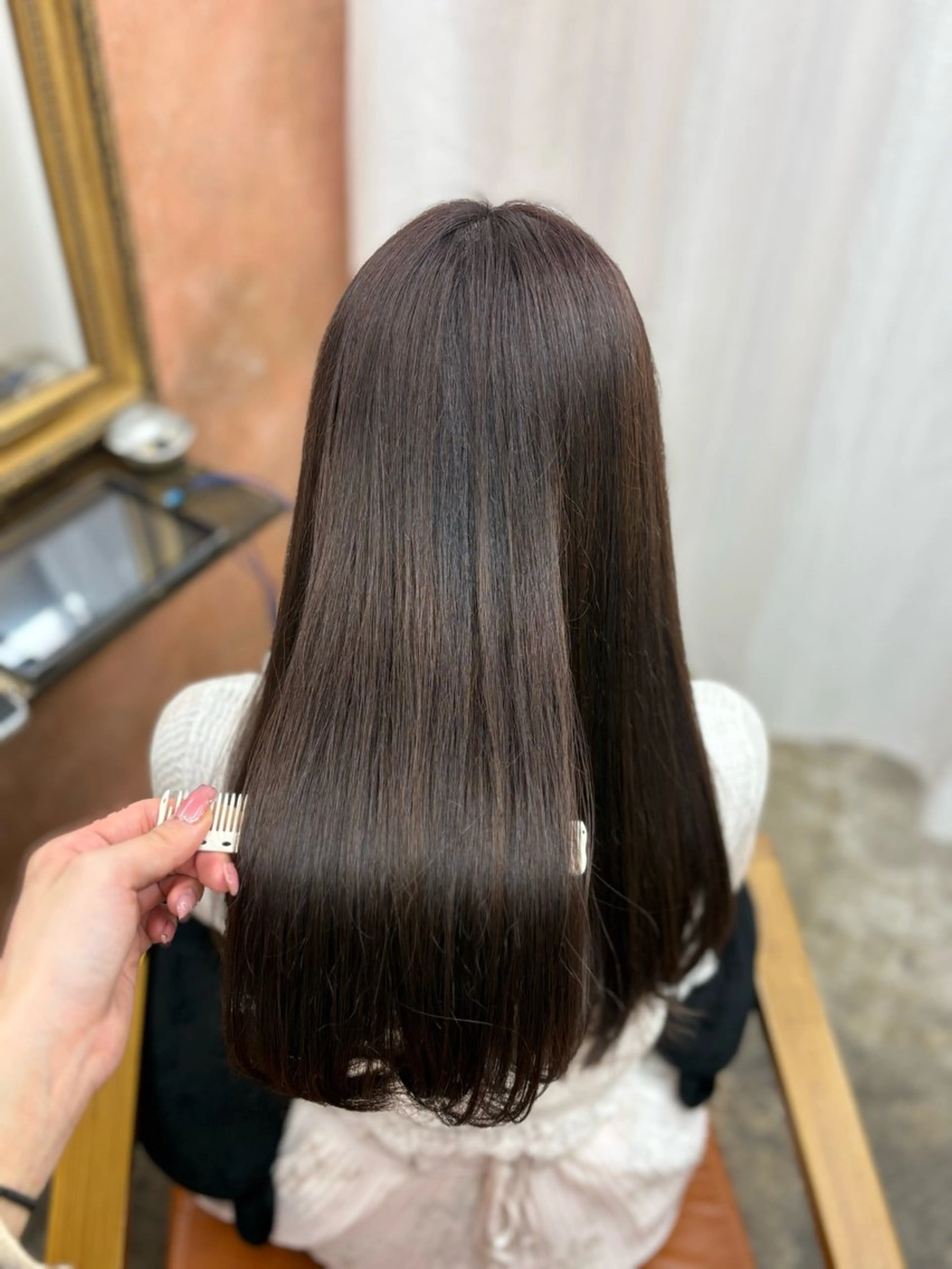 ロング ヘアカラー トリートメント Retsu /UniQのヘアスタイル