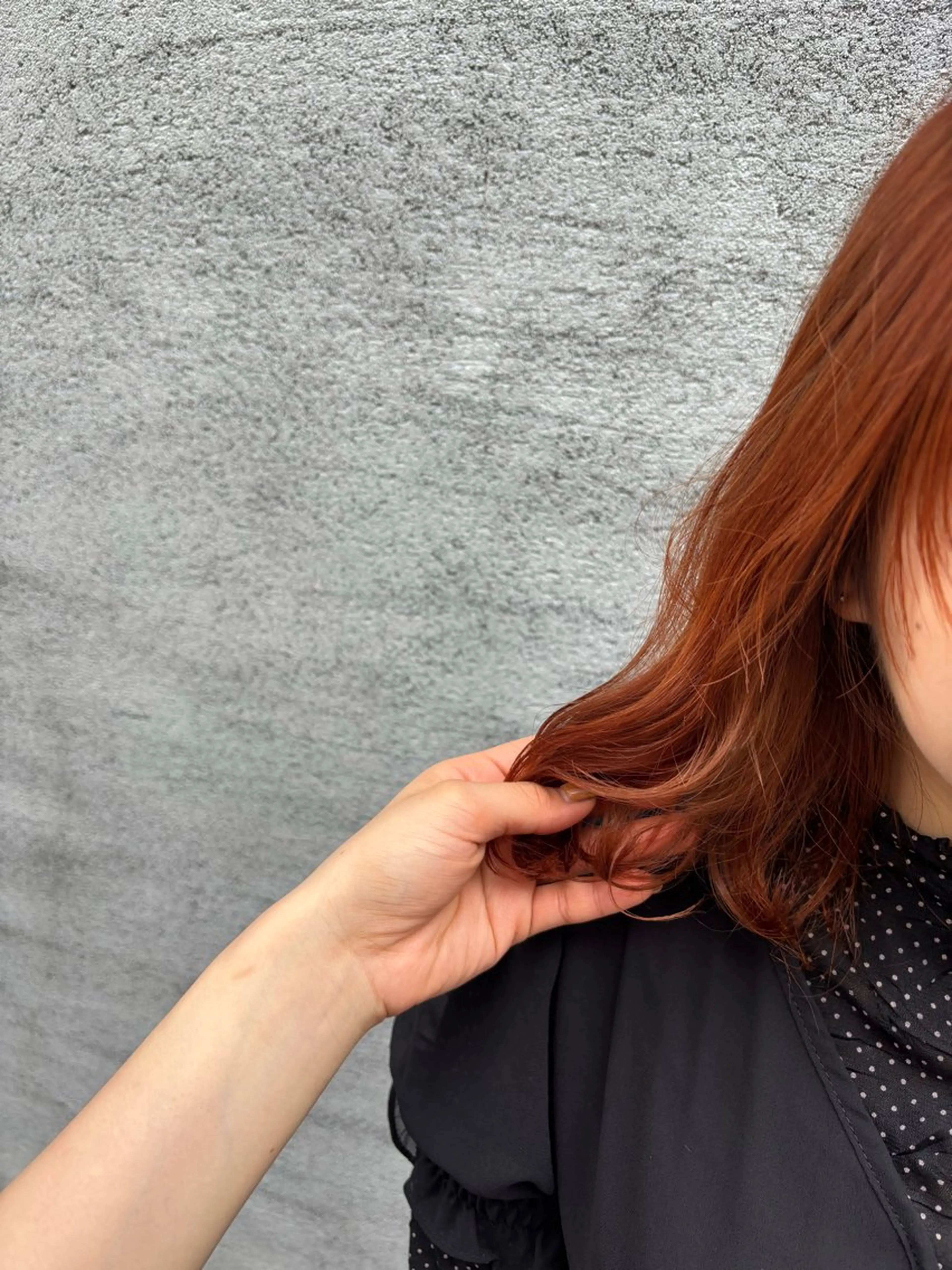 ショート カラー オレンジ カット ヘアカラー トリートメント ボブ/可愛いスタイル ⠀ゆらのヘアスタイル