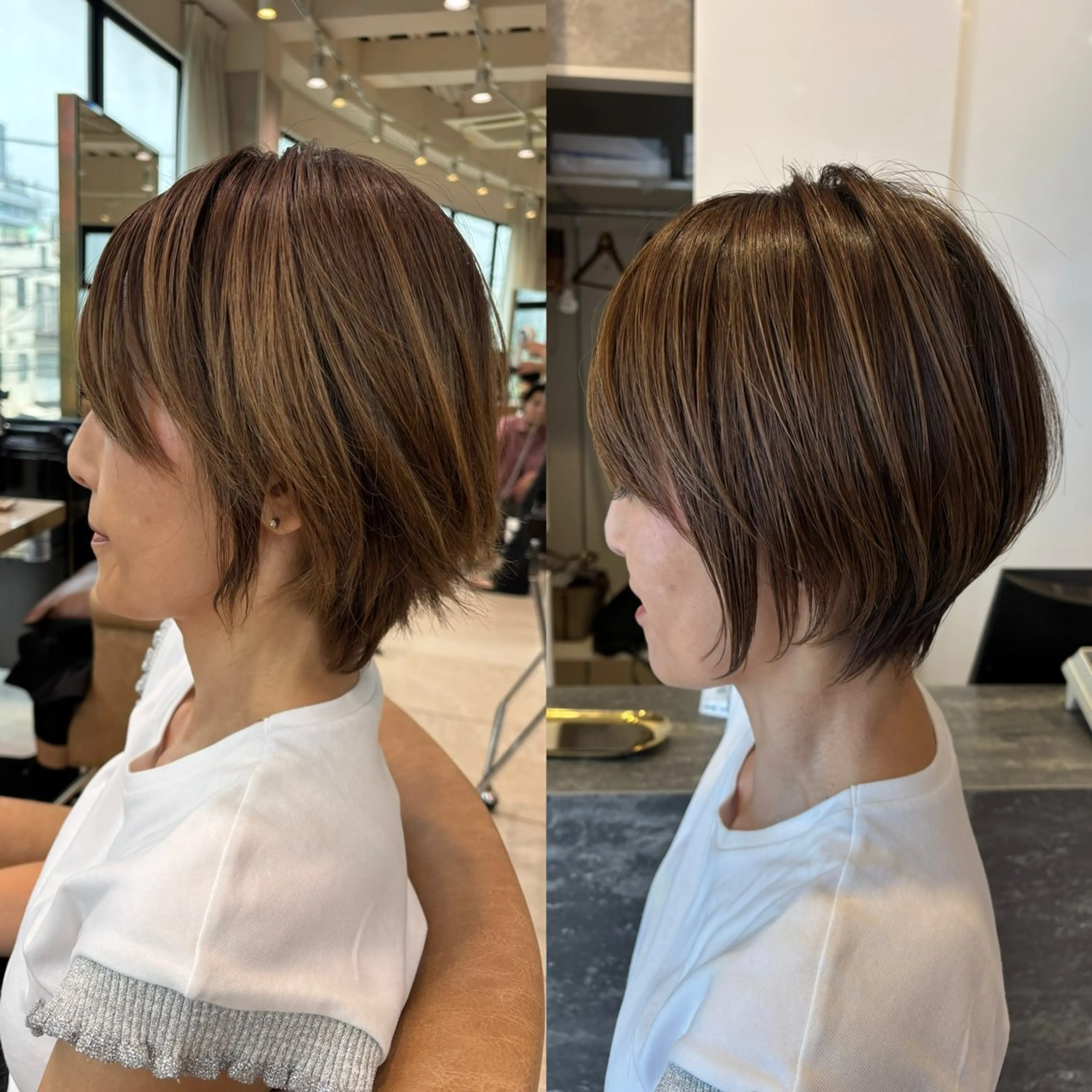 ショート カット トリートメント 無料カットモデル /小顔ショート/荒砂のヘアスタイル