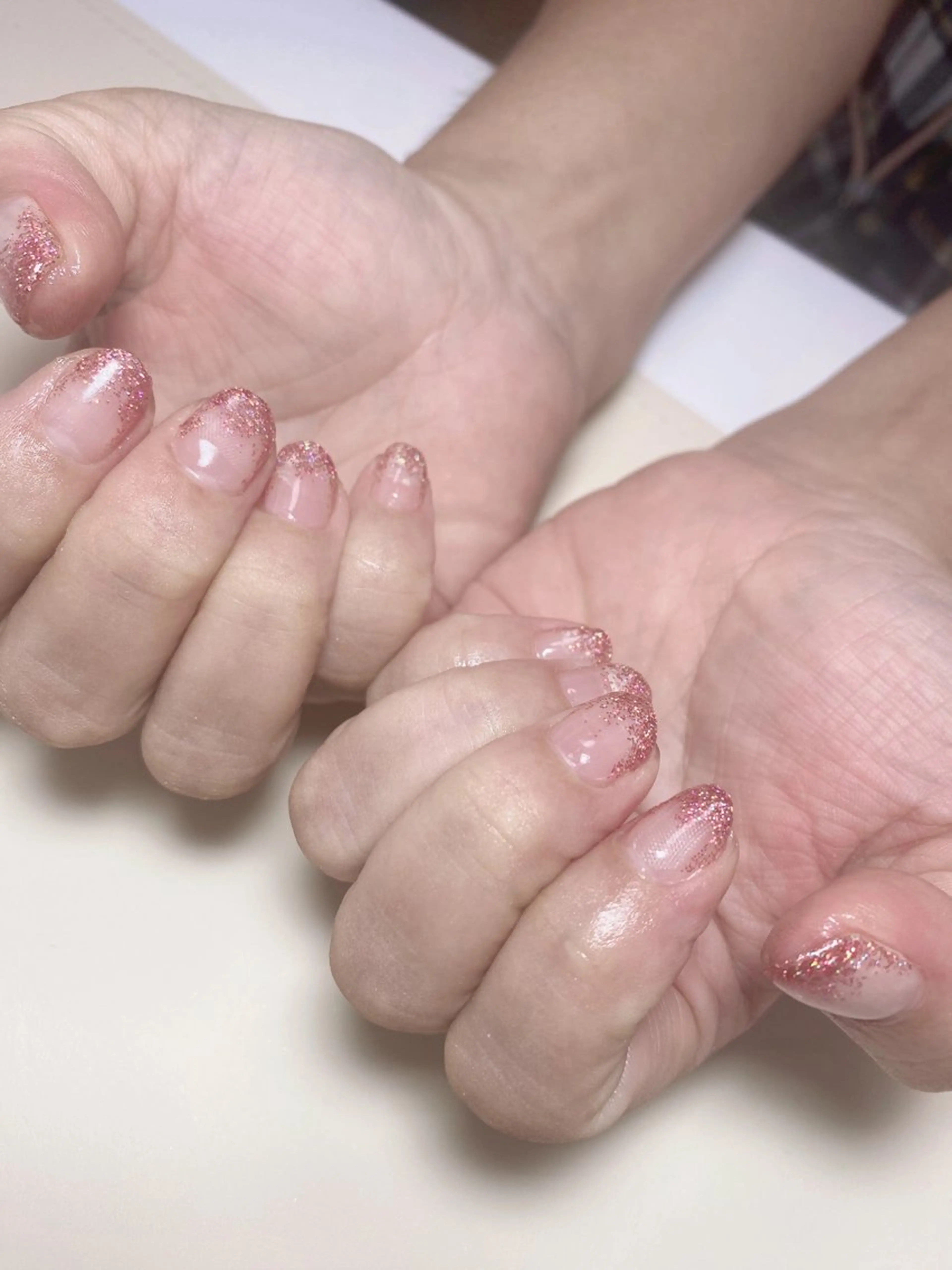 ネイル ラメ(グリッター) ラメグラデーション ハンドネイル Nail Salon K 🧸美爪育成のネイルデザイン