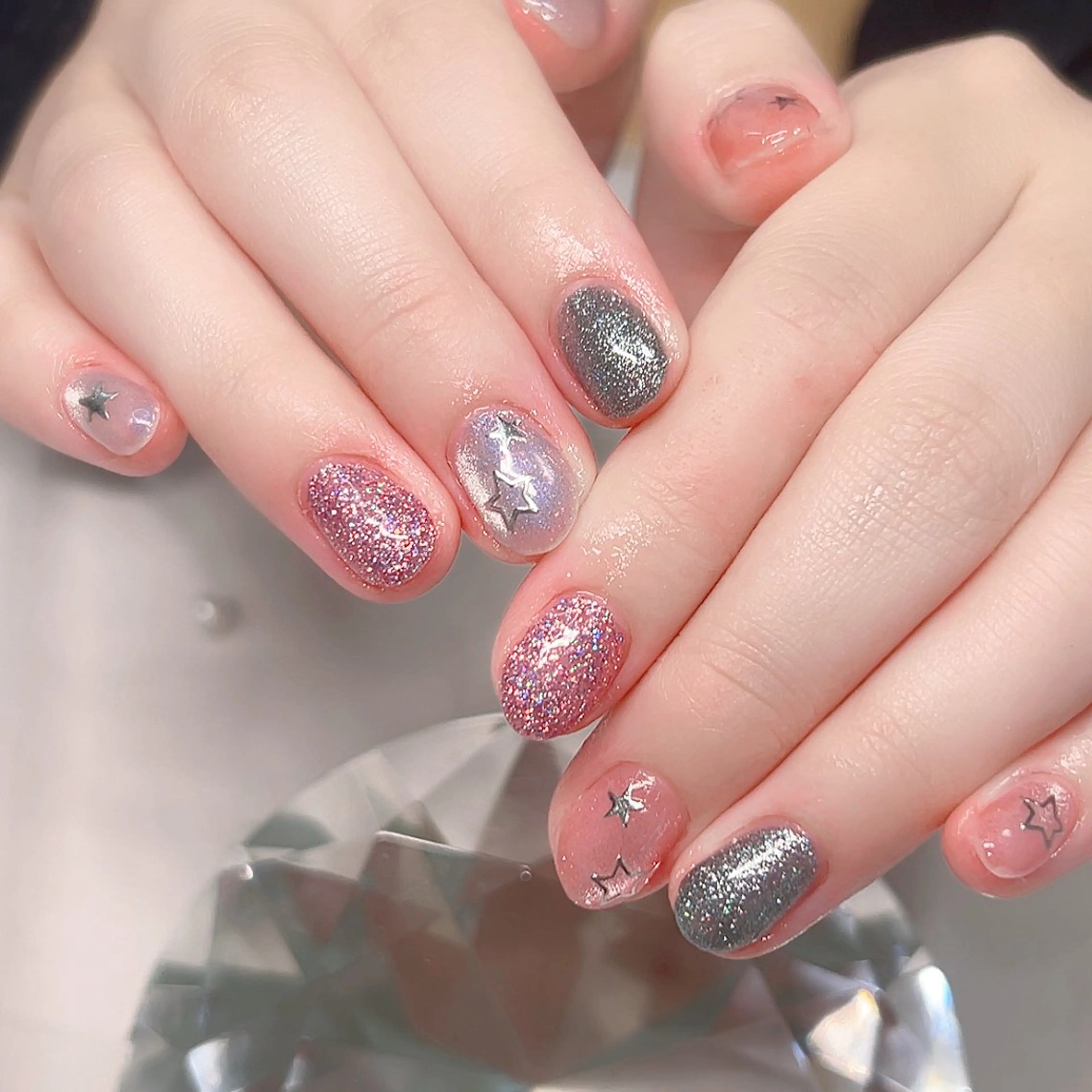 ネイル マグネットネイル ハンドネイル Cute Tips nailのネイルデザイン