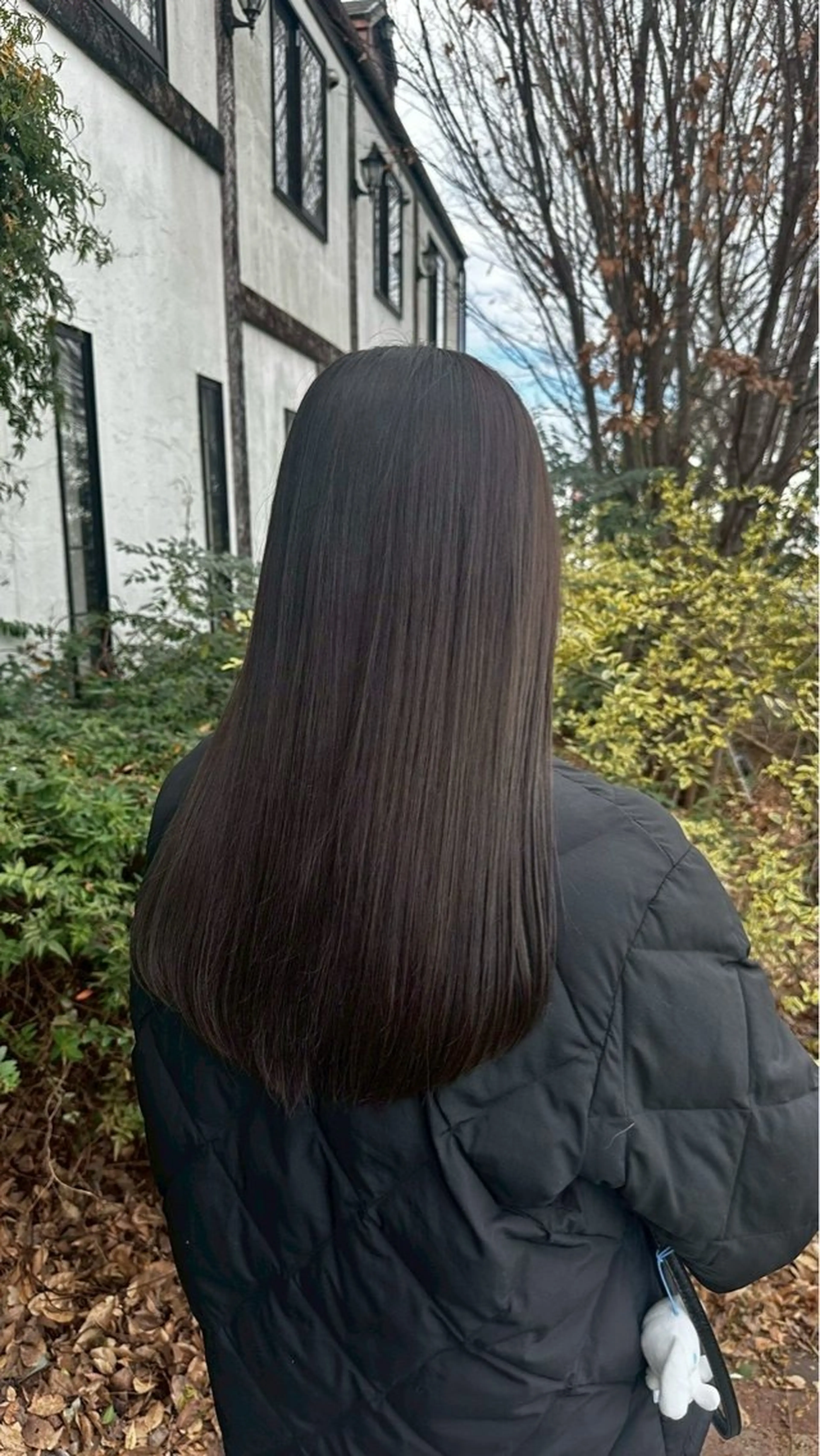 ロング ルプラボウ/ぴーす/ 縮毛矯正のヘアスタイル