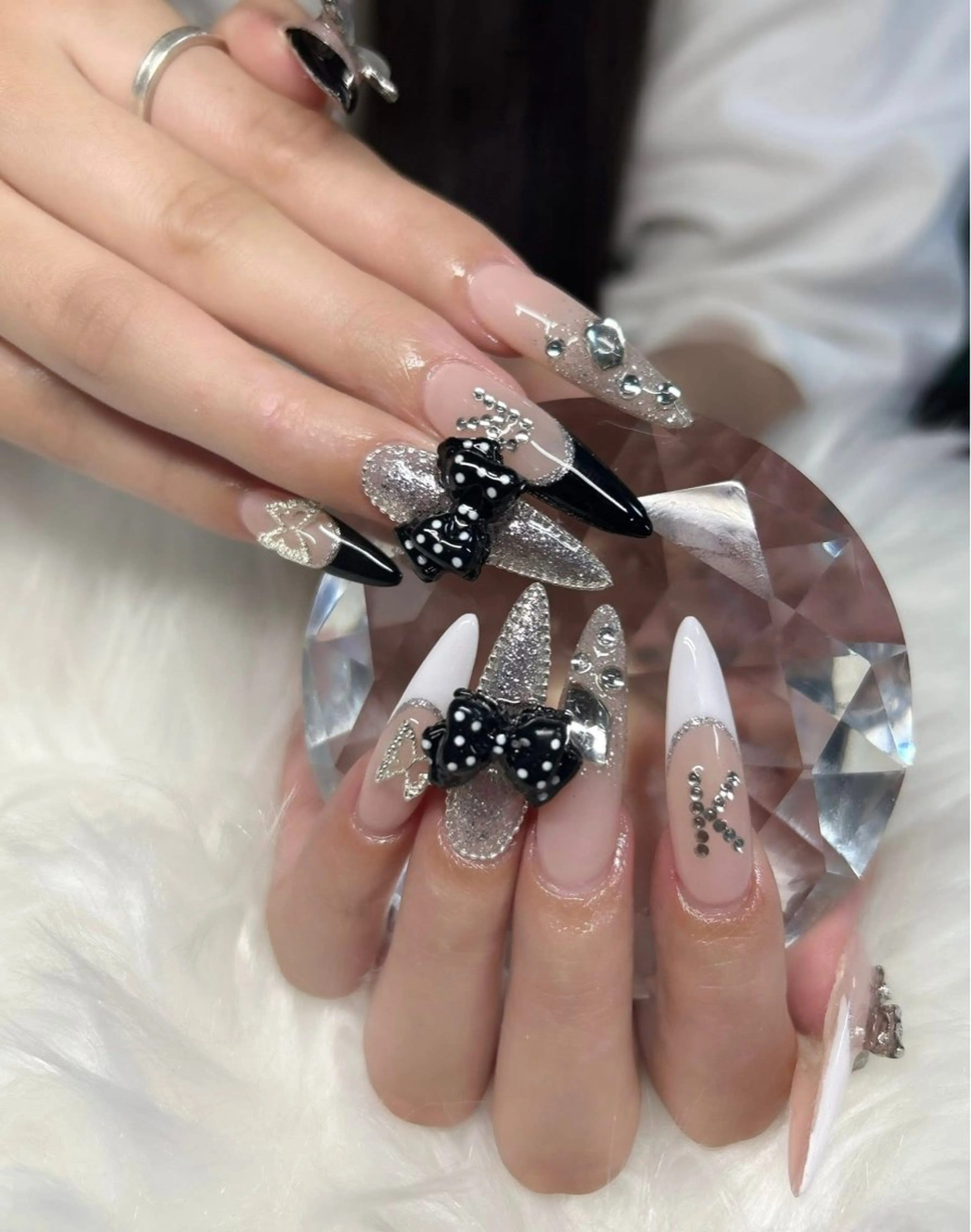 ネイル アートネイル オーロラネイル チークネイル 長さ出し フットネイル Smile nails92のネイルデザイン