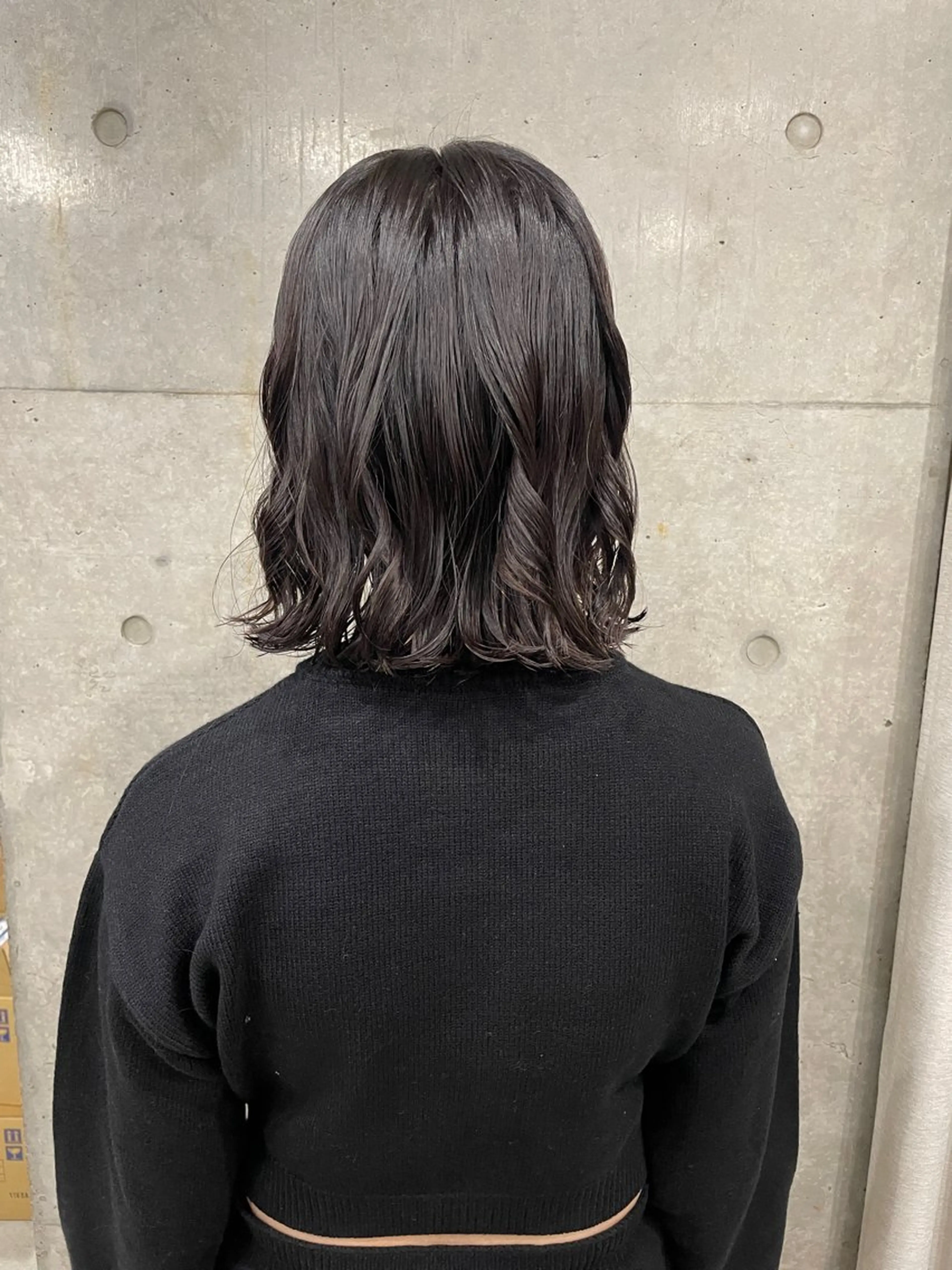 セミロング カラー パーマ カット パーマ 表参道/髪質改善・ 透明感 colorのヘアスタイル