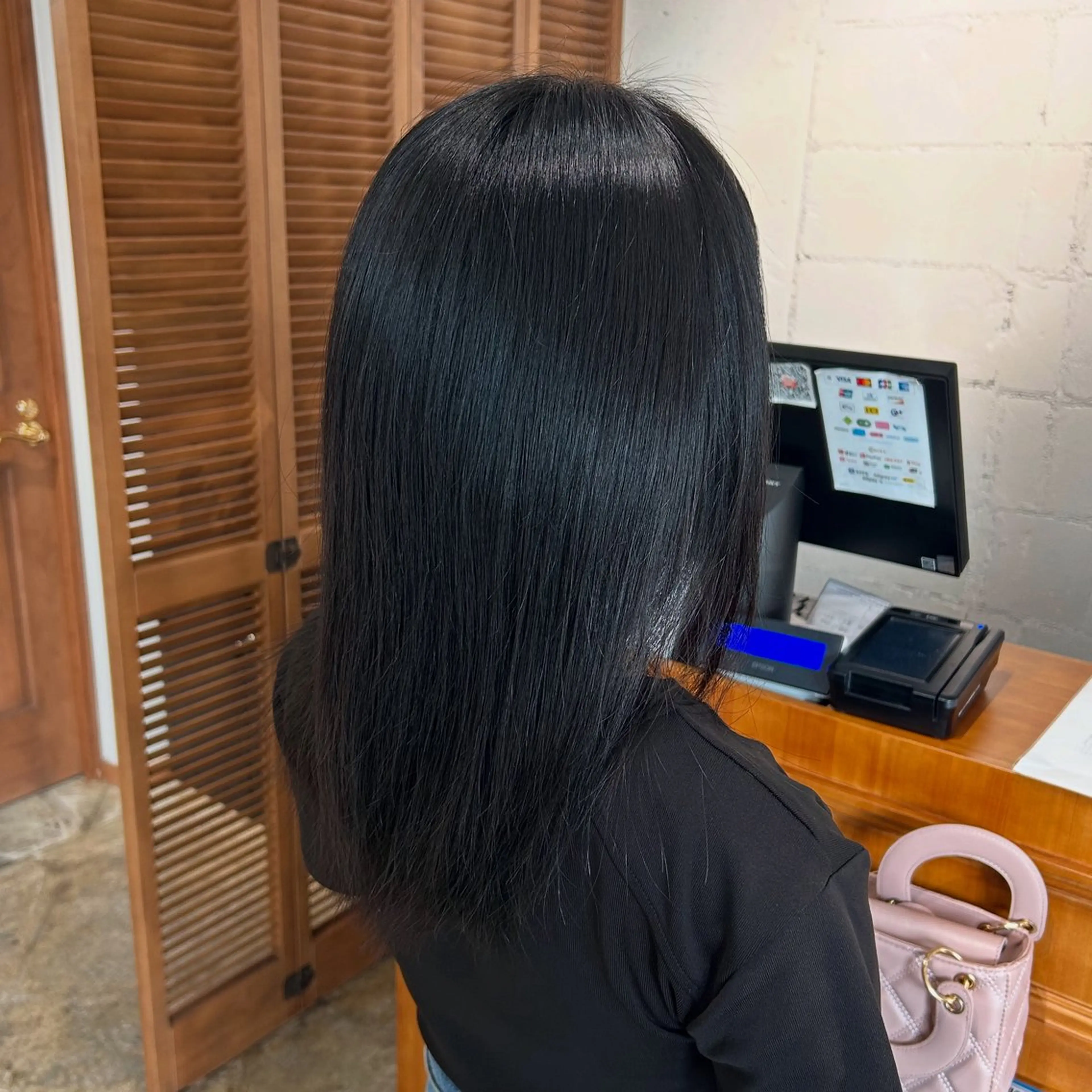 セミロング カラー メンズカットモデル/ 犬塚愛奈のヘアスタイル