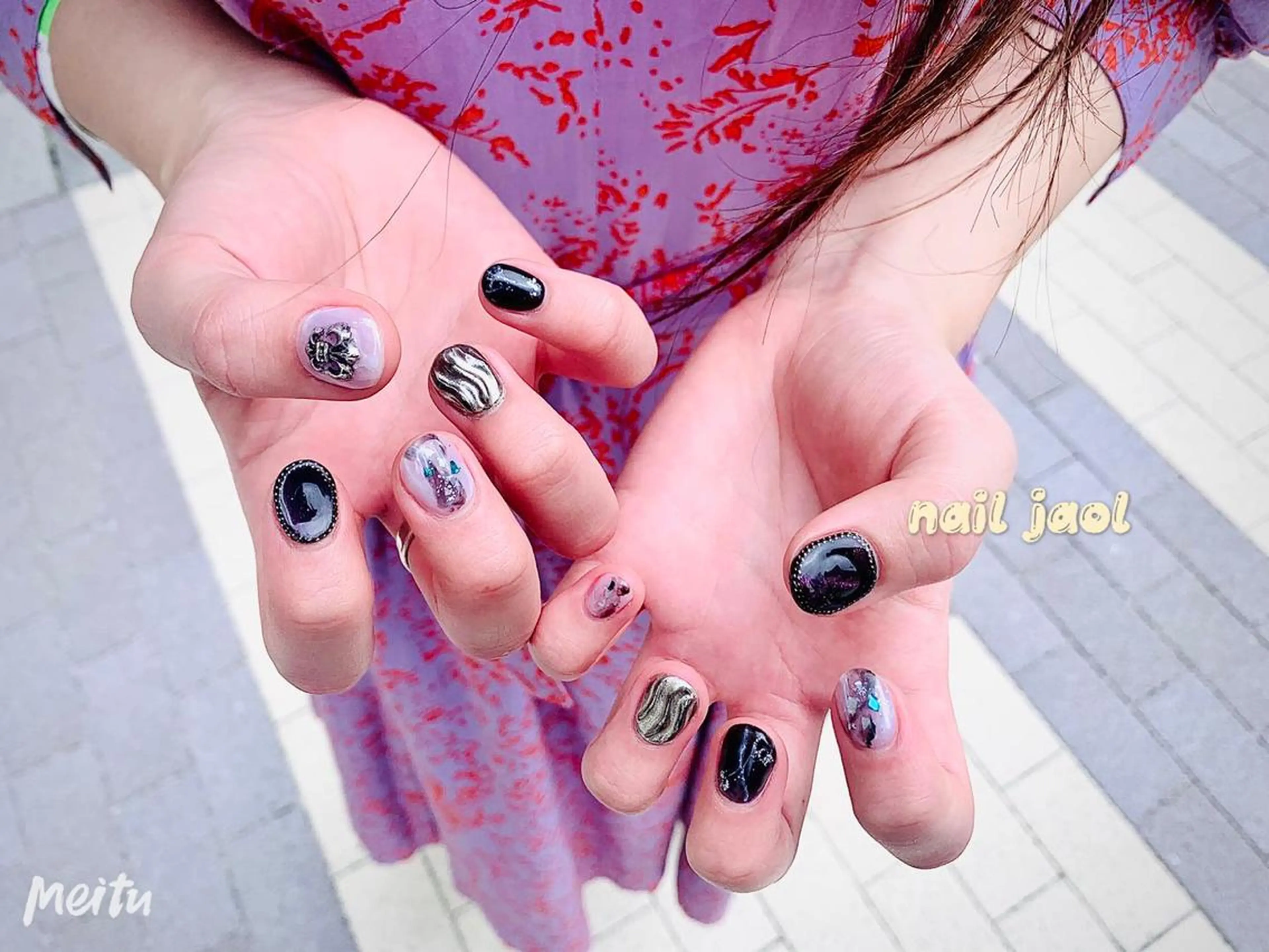 ミディアム ハンドネイル nail jaol池袋店所属・ネイルJaol 池袋のネイルデザイン