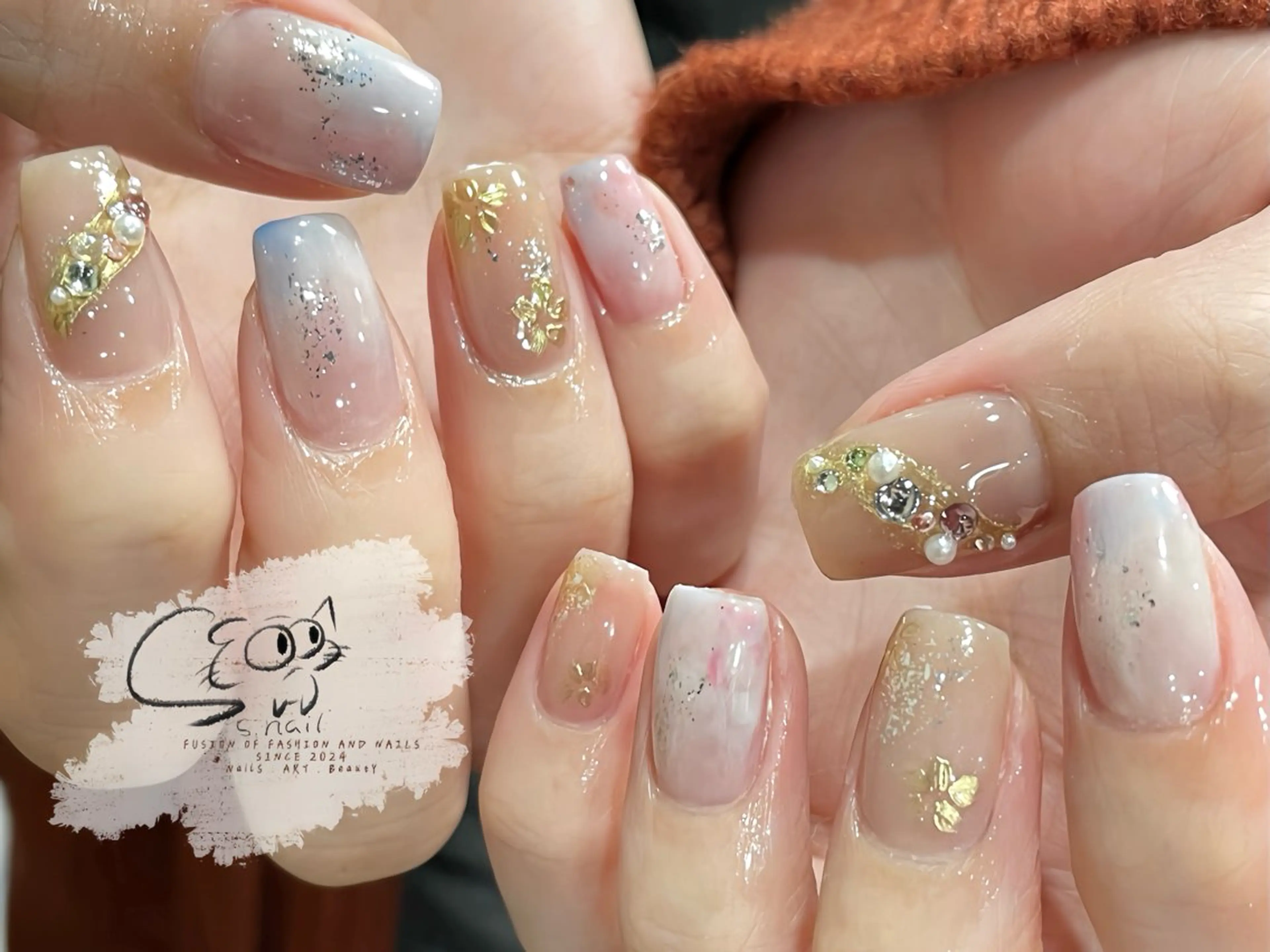 ネイル チークネイル フレンチネイル グラデーション マグネットネイル ワンカラーネイル ハンドネイル S.nail所属・S.nail _のネイルデザイン