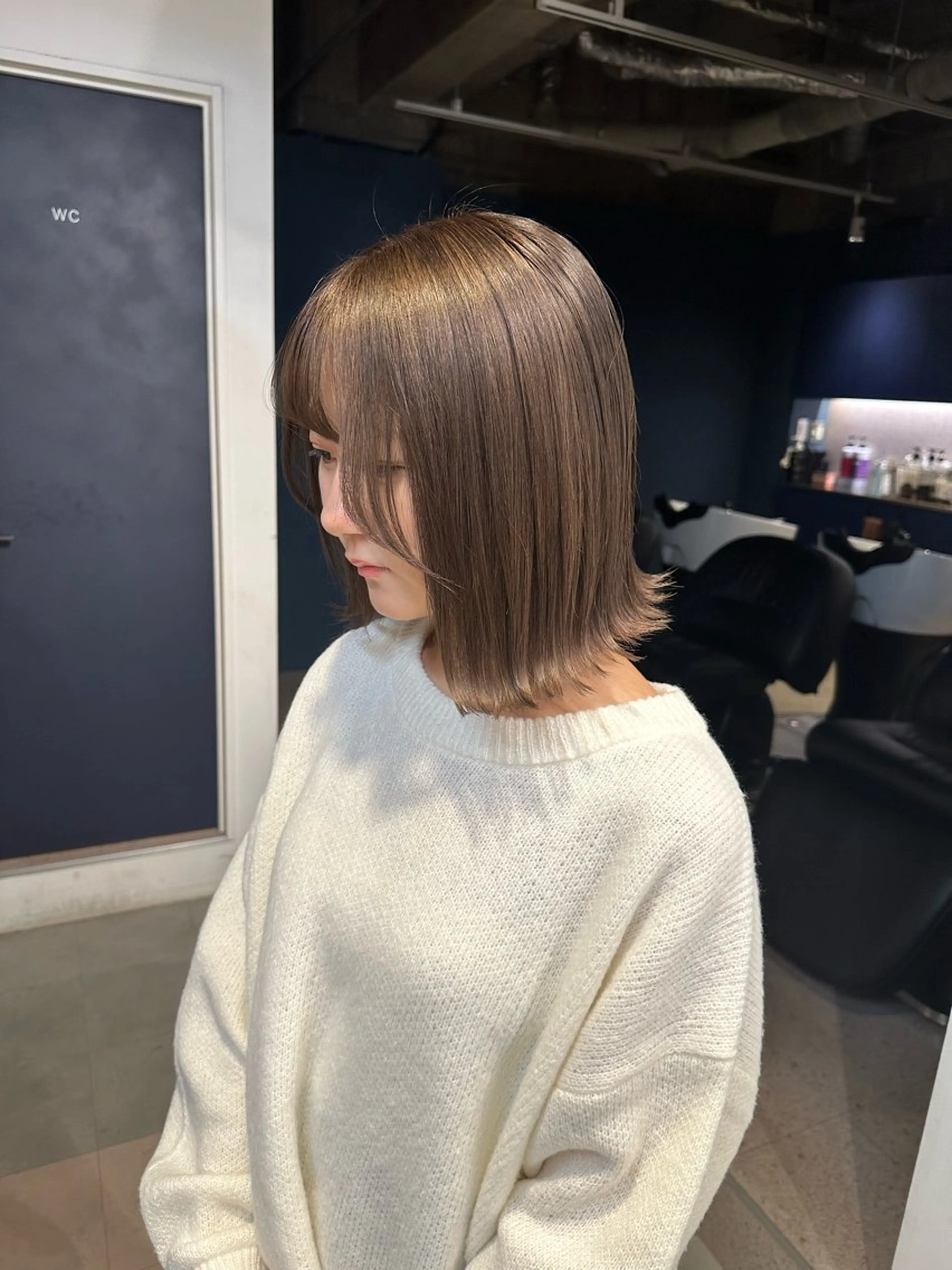 ミディアム カラー メンズ ヘアカラー トリートメント 💖ハイライト/ハイ トーン💖MIKIのヘアスタイル