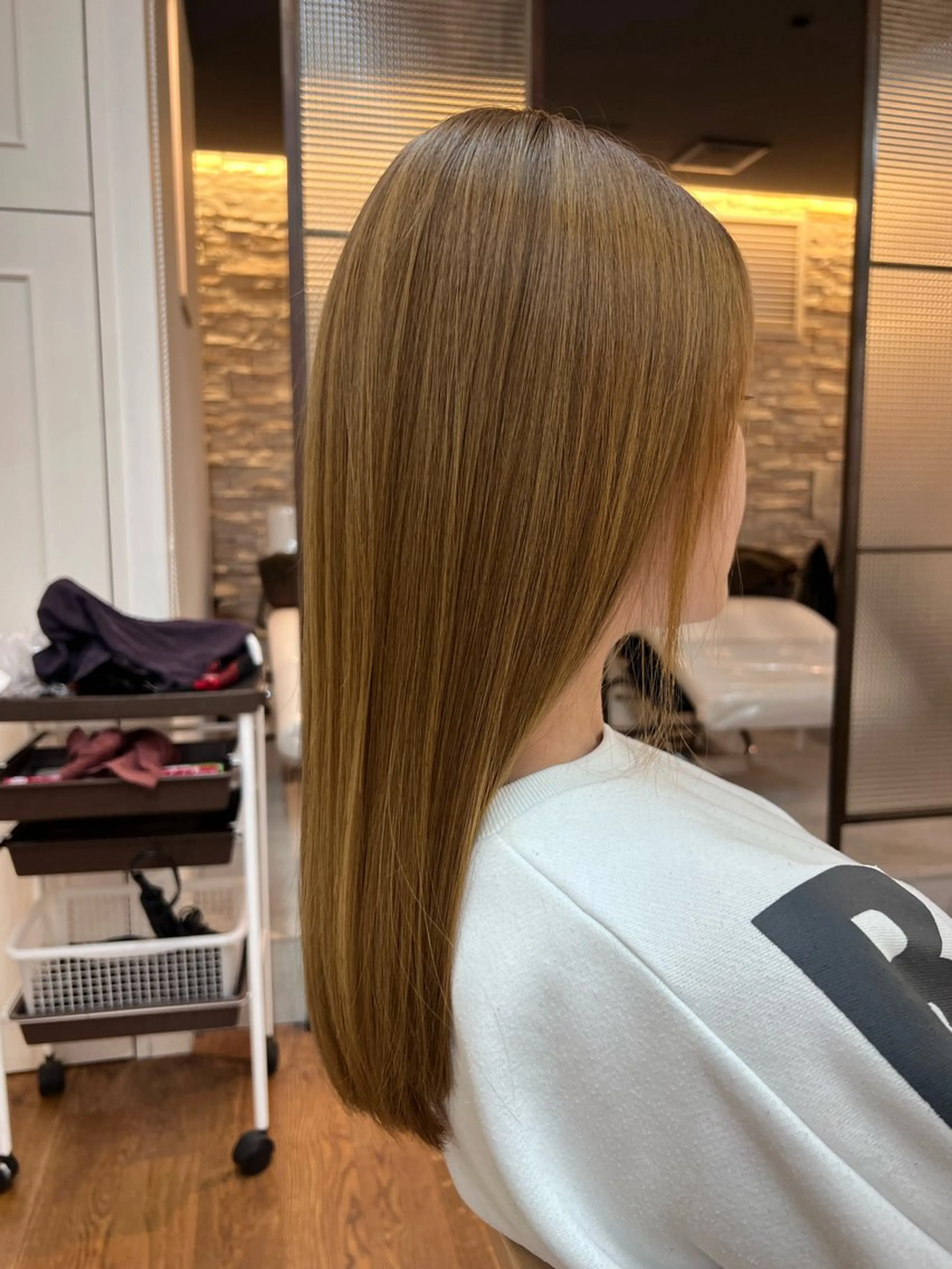 セミロング カラー ヘアカラー トリートメント ✂︎HITOMI ✂︎のヘアスタイル