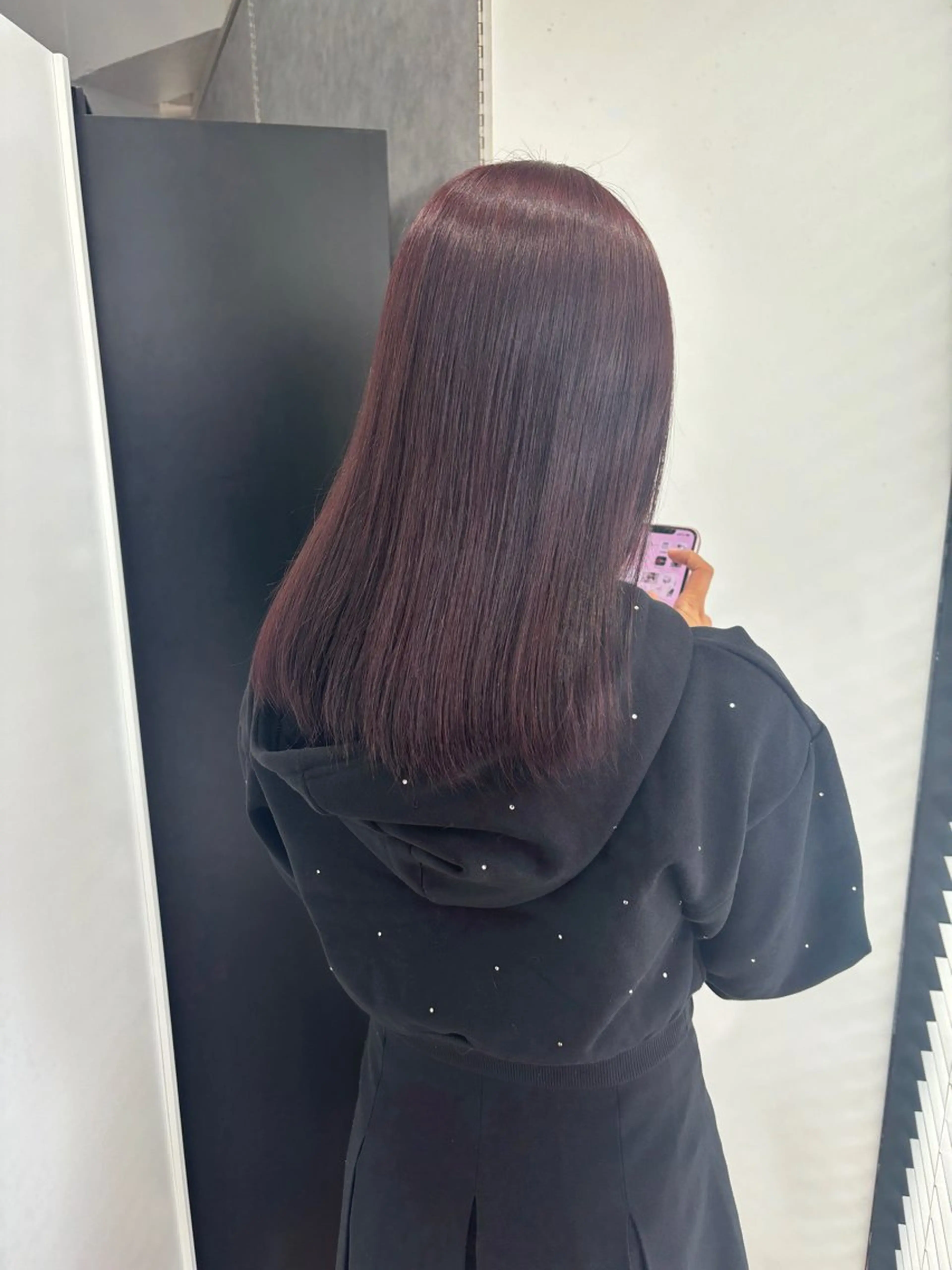 ミディアム カラー ヘアカラー ラベンダーカラー /巻き/WAKANAのヘアスタイル