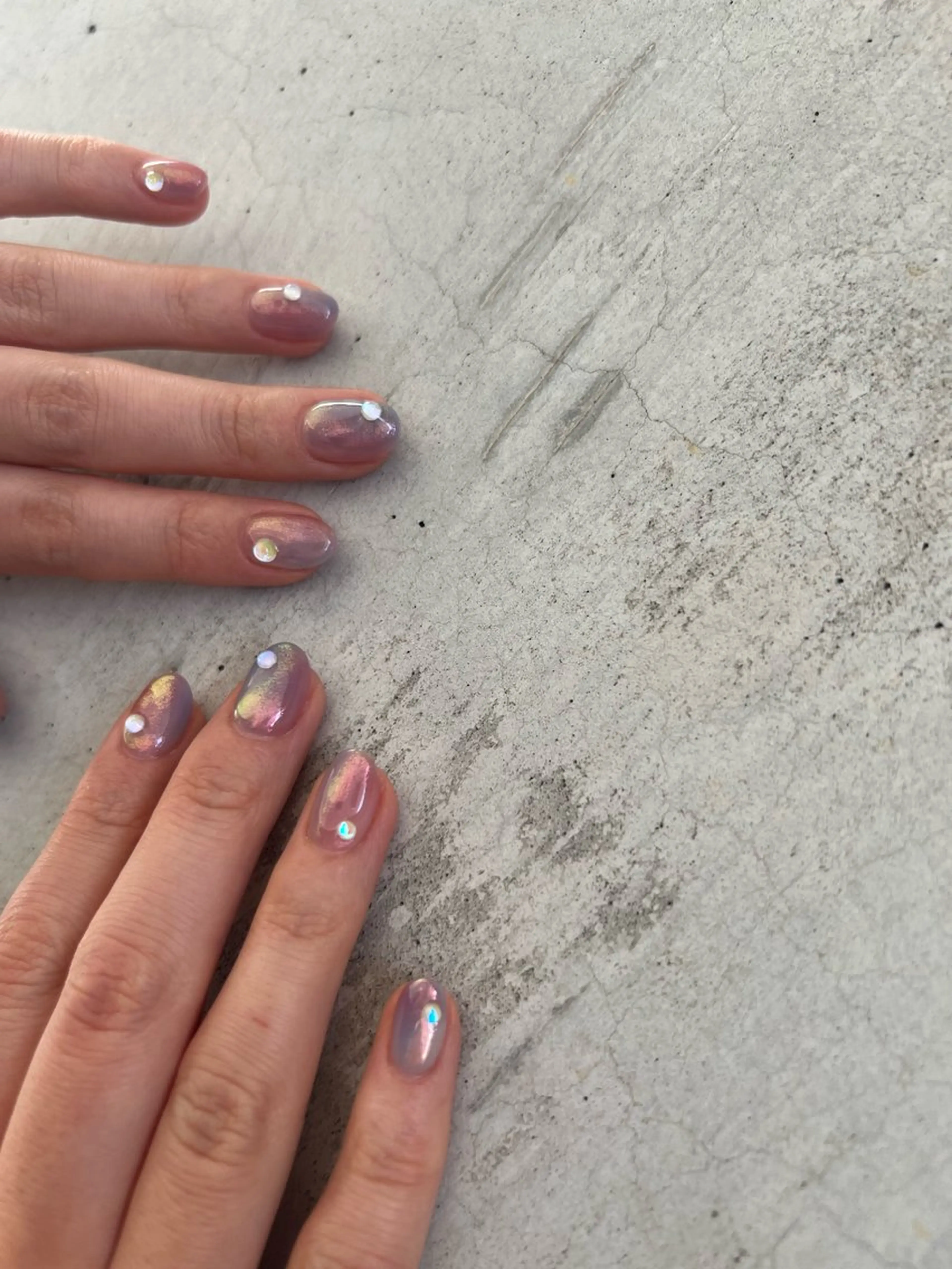 ネイル オーロラネイル 大理石ネイル(マーブル) ミラーネイル 持ち込み ニュアンスネイル Charme. NOBUKOのネイルデザイン