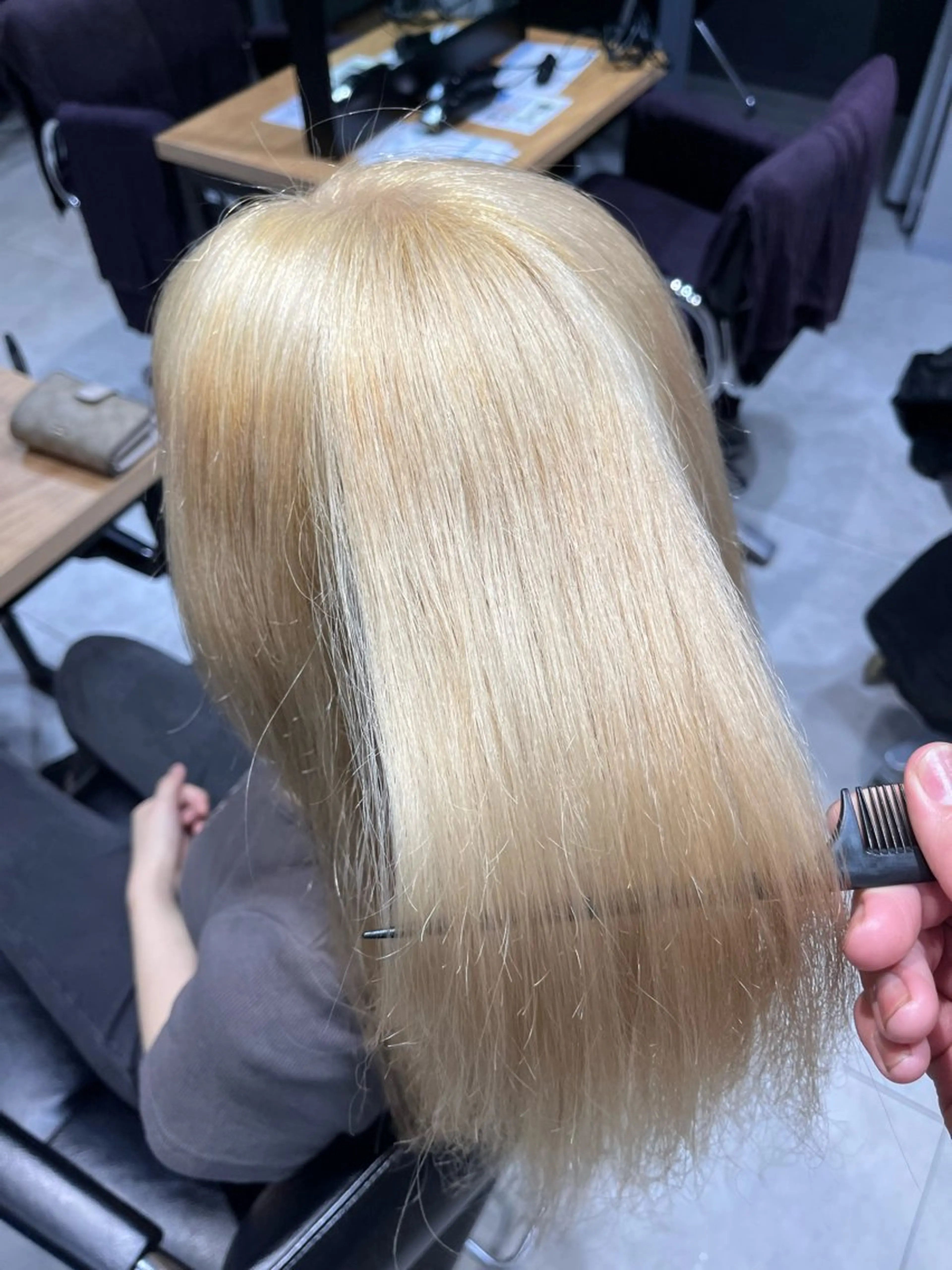 カラー ブリーチ ブロンド ホワイトブロンド NYLON.所属・ブリーチ/縮毛矯正 ❤️‍🔥シンノスケのヘアスタイル