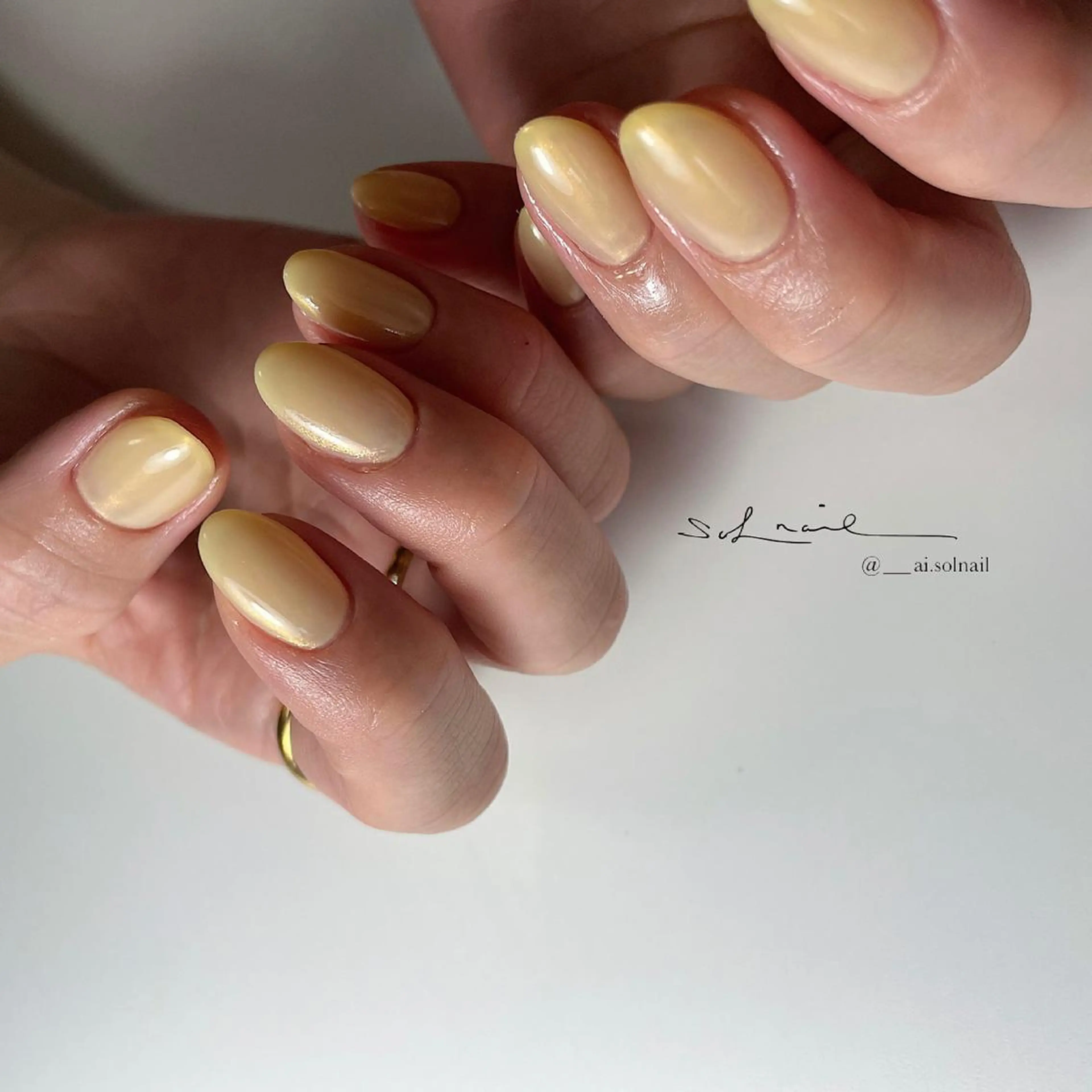 ロング カラー パーマ ヘアアレンジ メンズ キッズ ネイル マツエク・マツパ ハンドネイル 🍃伏見 / soL nail / aiのネイルデザイン