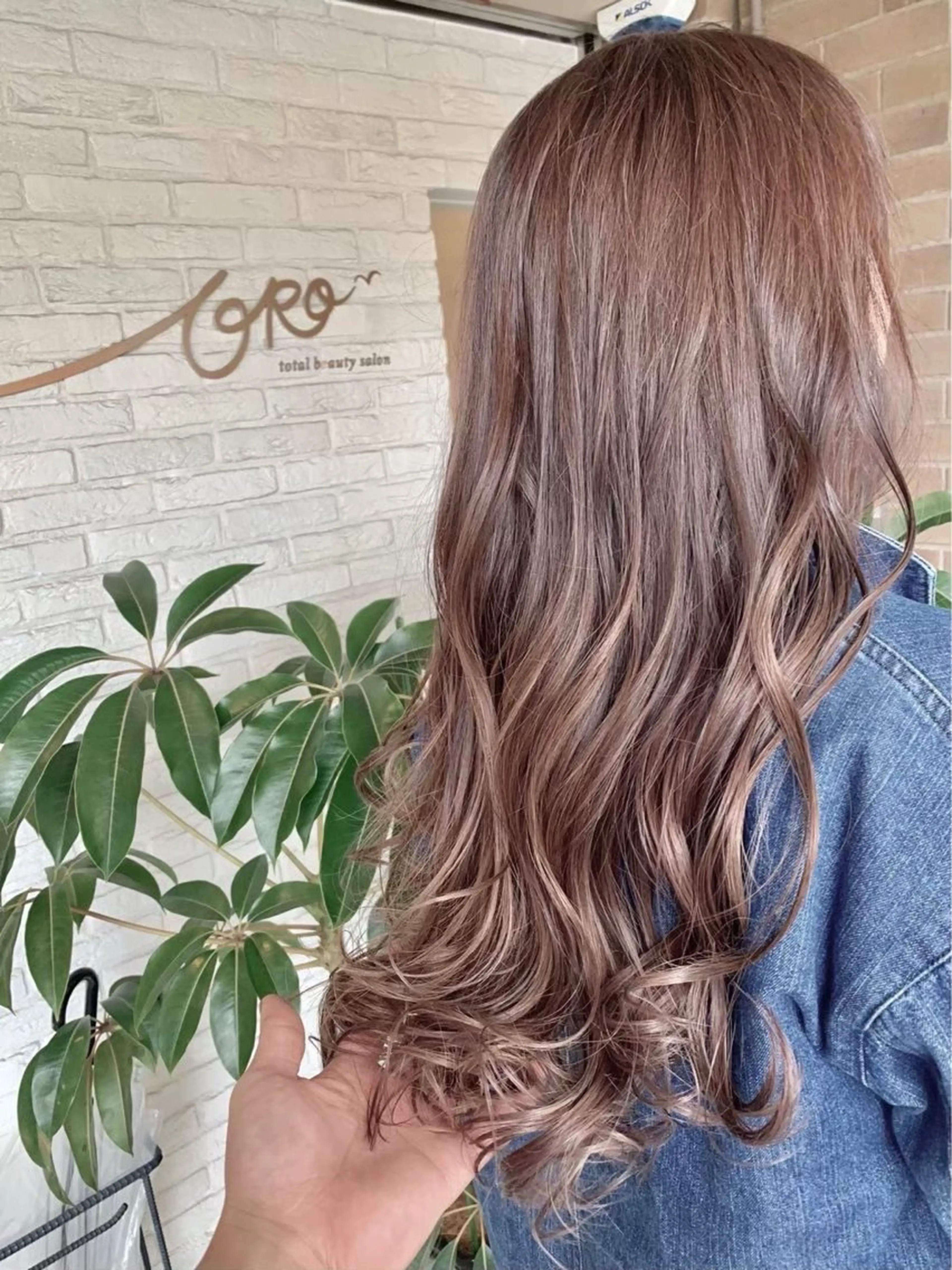 ロング カラー パーマ ORO西宮/ ナカエ テッタのヘアスタイル