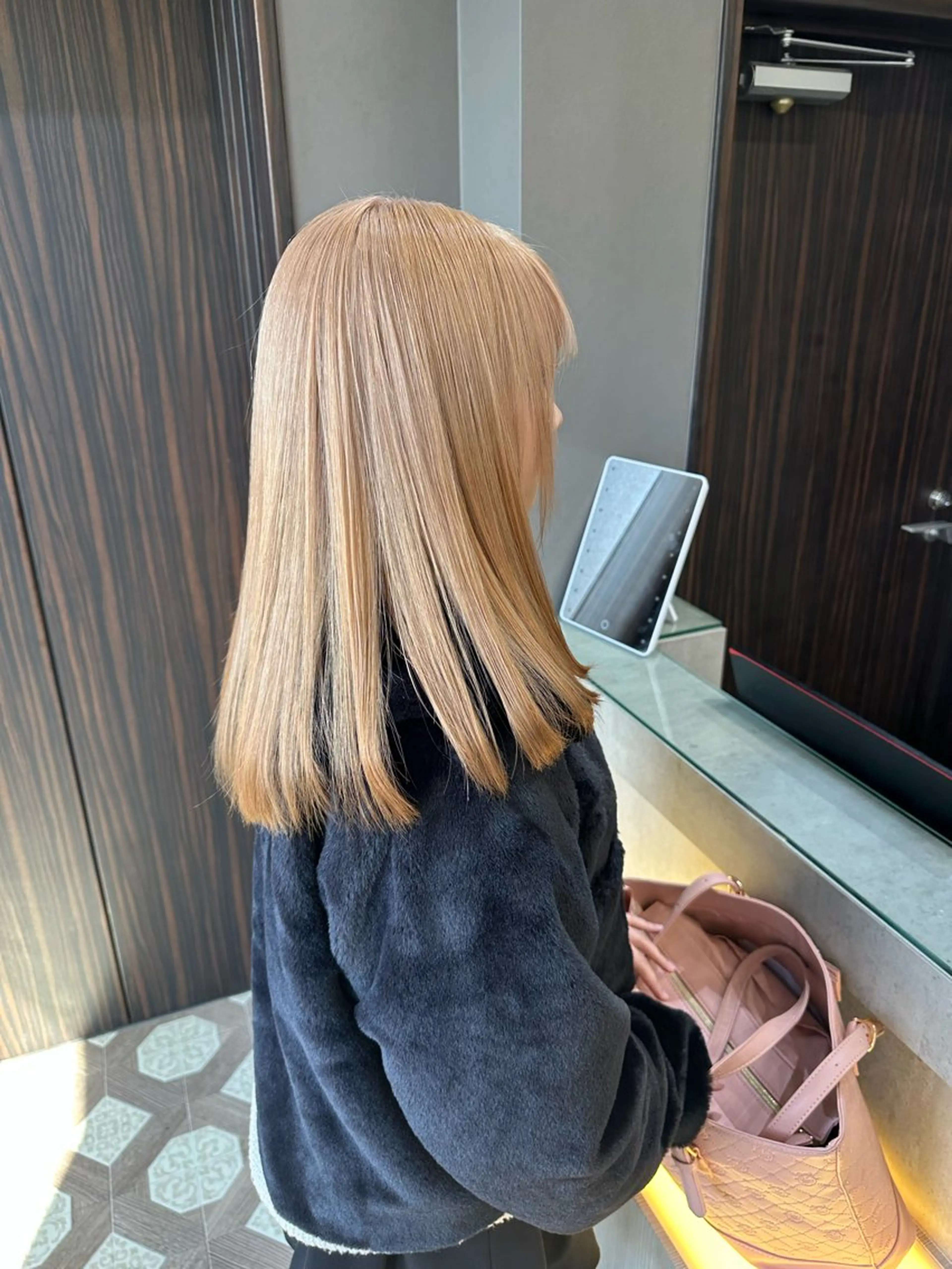 【コスパ最強】1ブリーチで仕上げるミルクティーカラー限定の写真