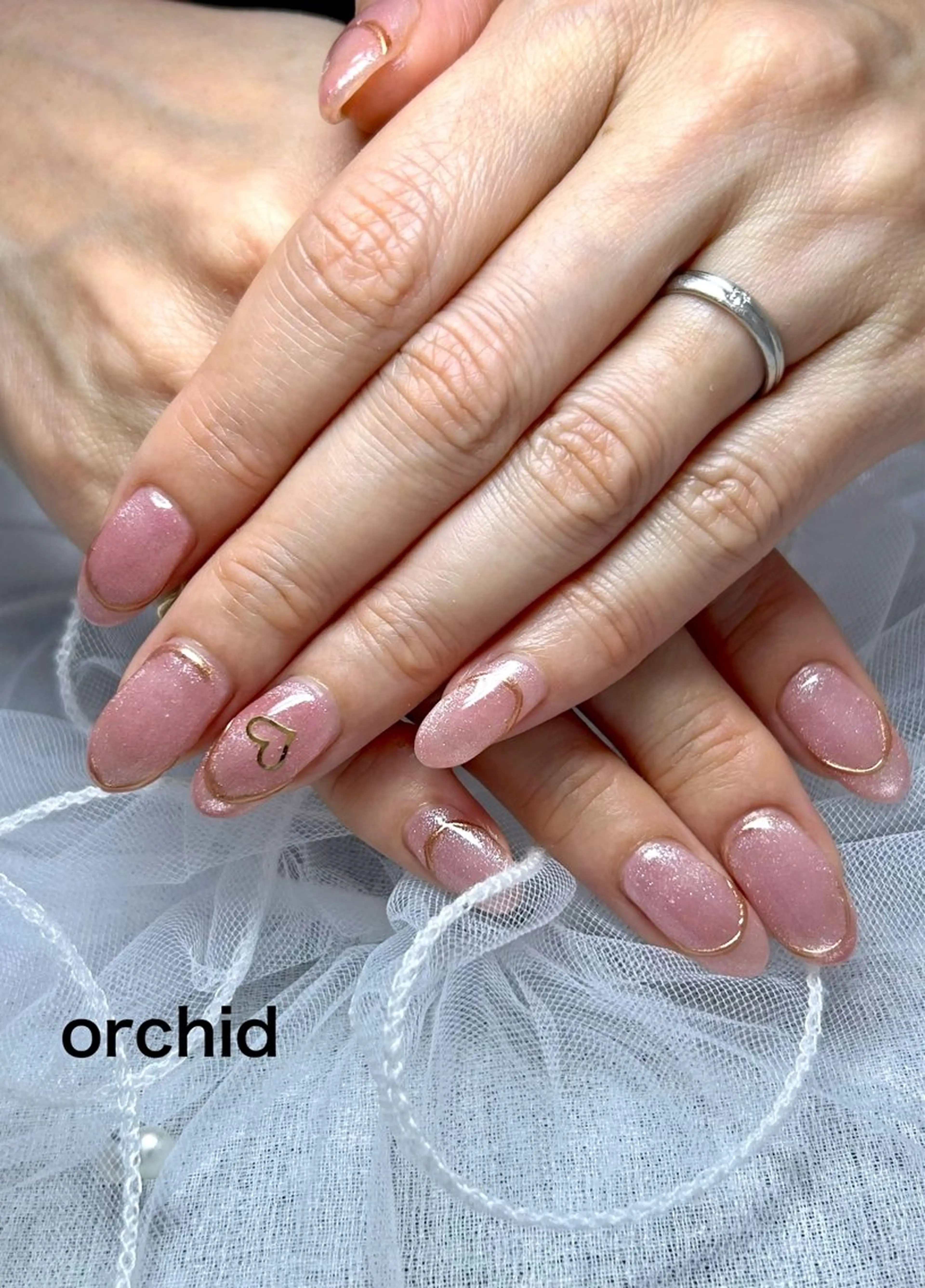 ネイル ハンドネイル orchid ♡オーキッドのネイルデザイン