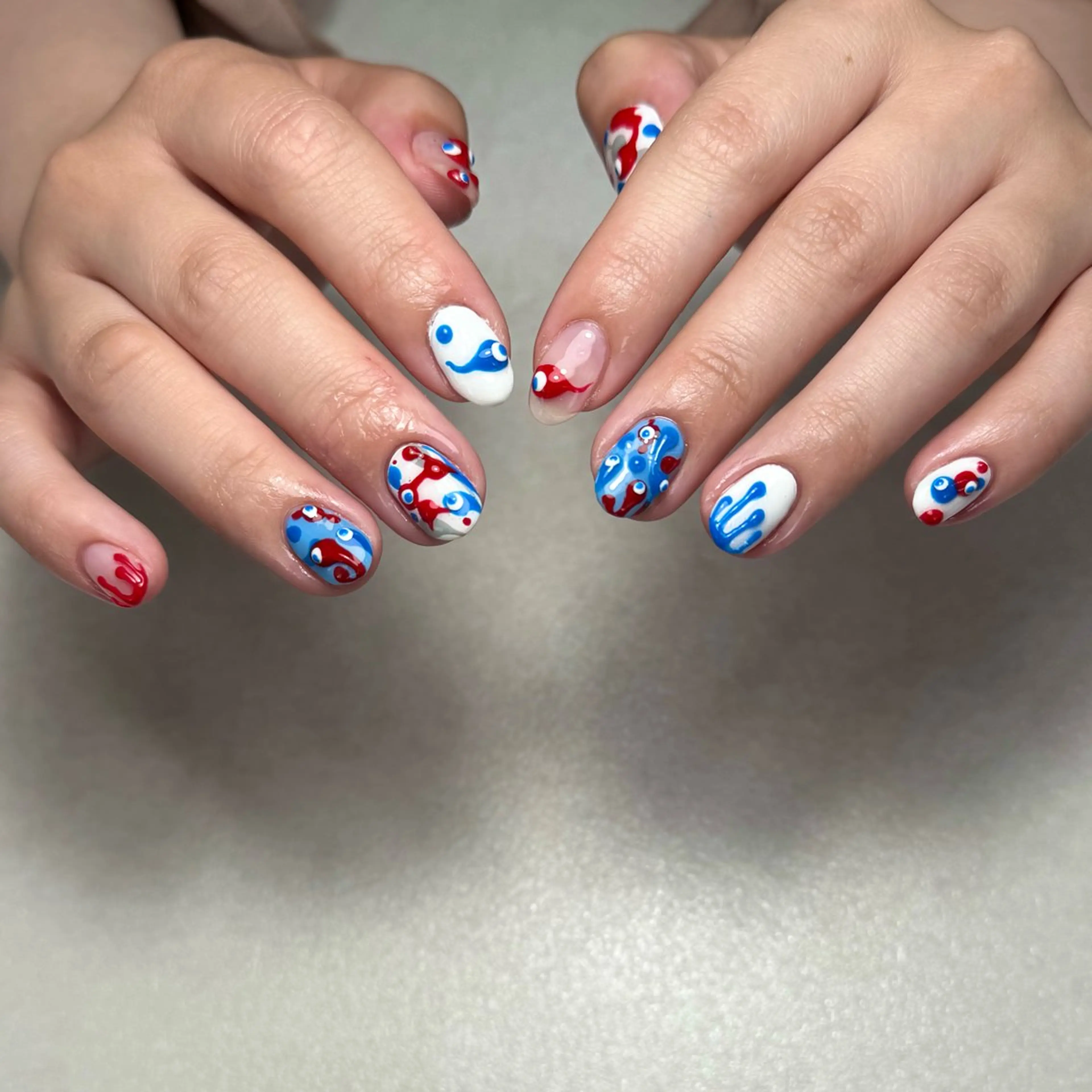 ネイル アートネイル フットネイル ジェルネイル キラキラネイル 韓国ネイル ハンドネイル Y nail なんば堀江店のネイルデザイン