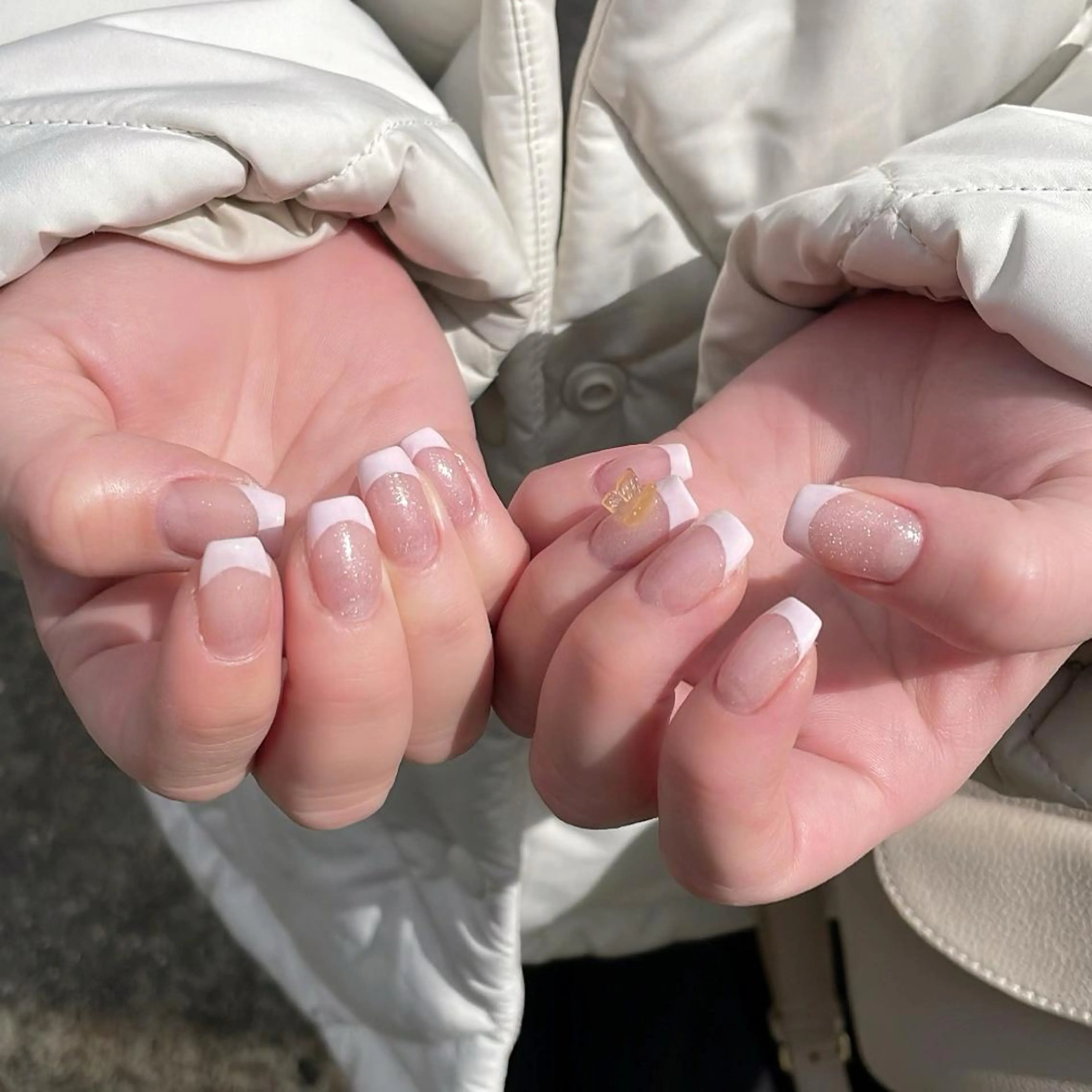 ネイル フレンチネイル 春ネイル Lofinails ちひろのネイルデザイン