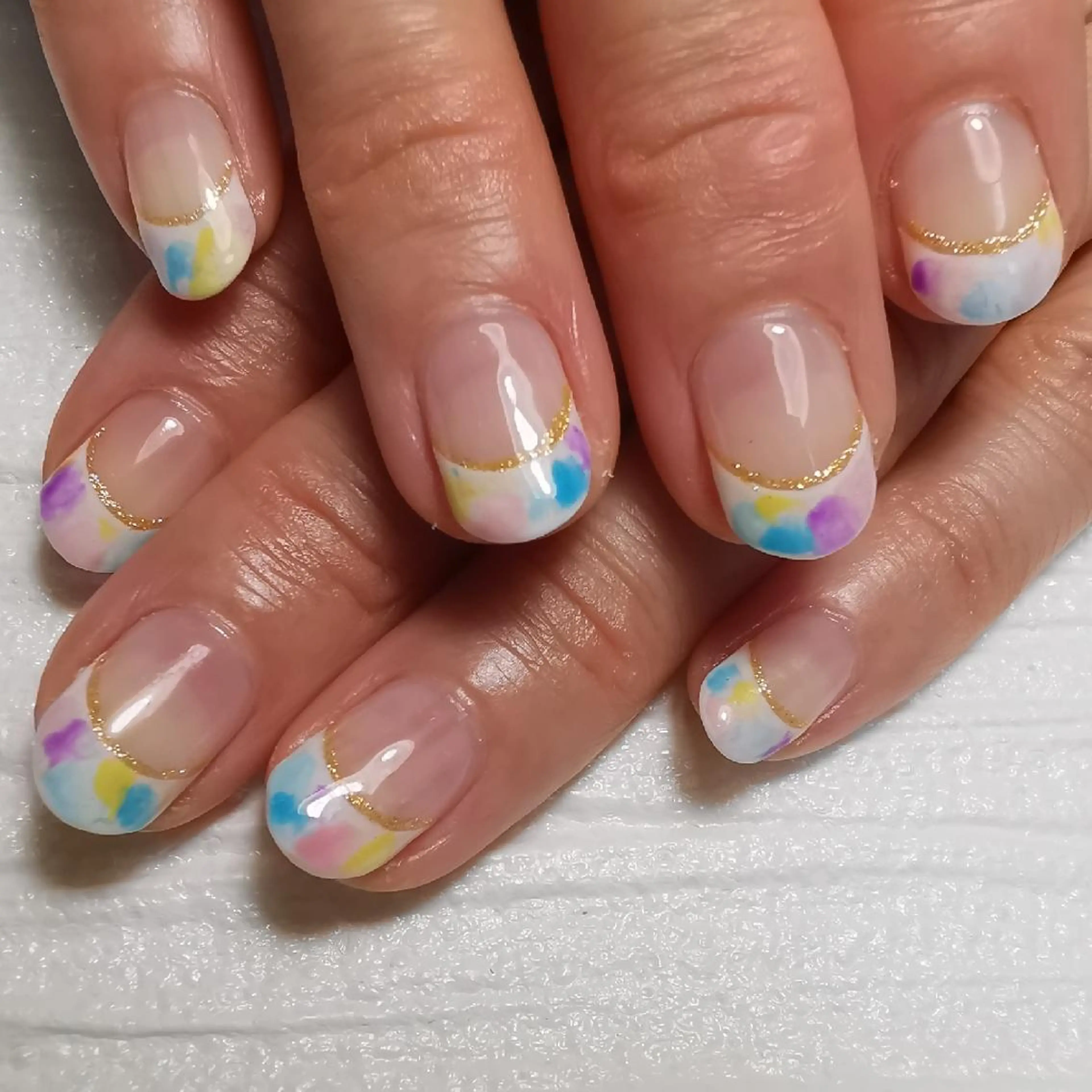 ネイル フレンチネイル ハンドネイル reve あやののネイルデザイン