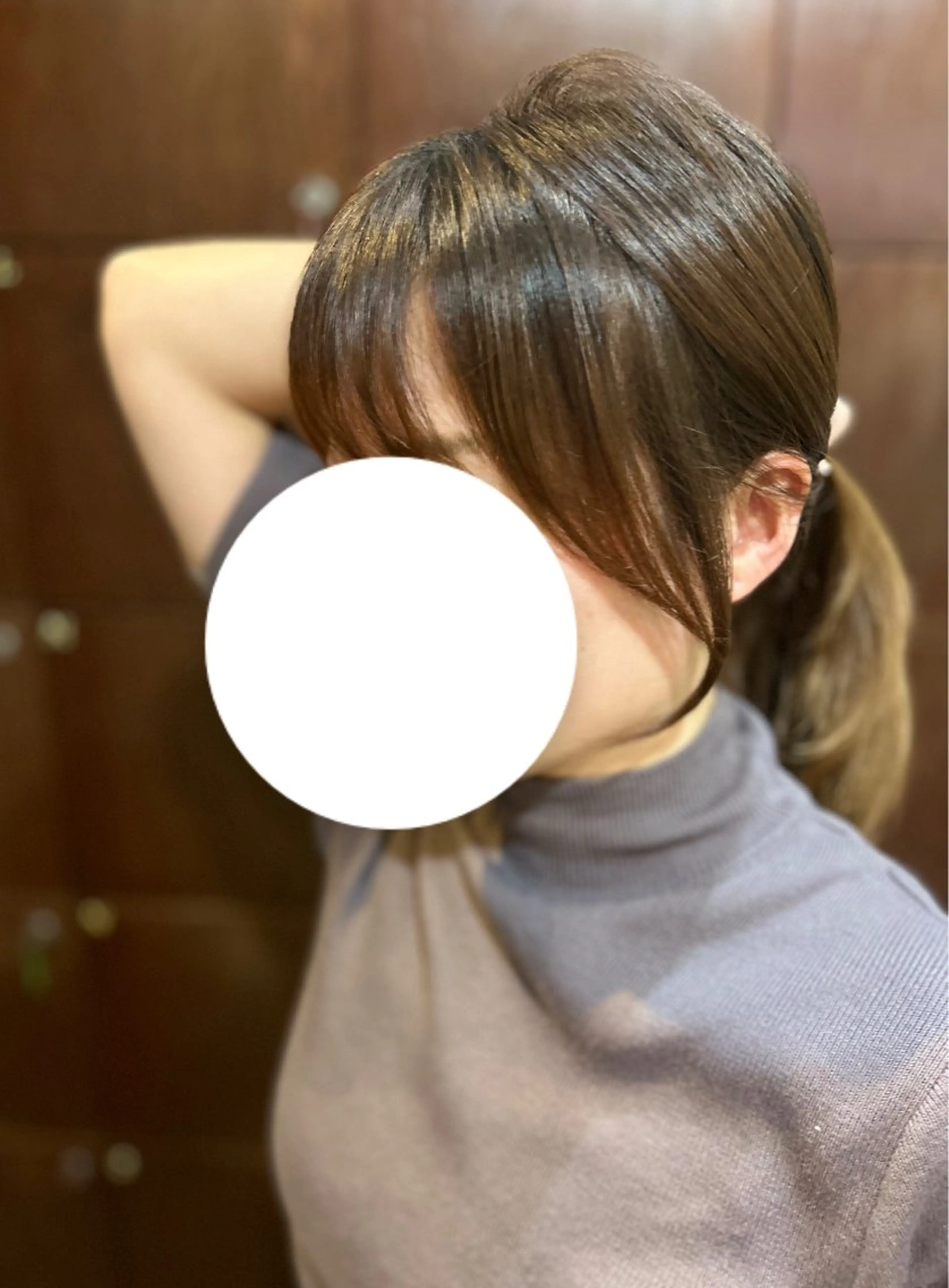 セミロング 顔まわりレイヤー 顔周りカット 天使の羽バング・フェザーバング 韓国風ヘア レイヤーカット HARUKI MINATO JAPAN 仙台所属・💜モデル様大募集中 💜あんどうひな🐣のヘアスタイル