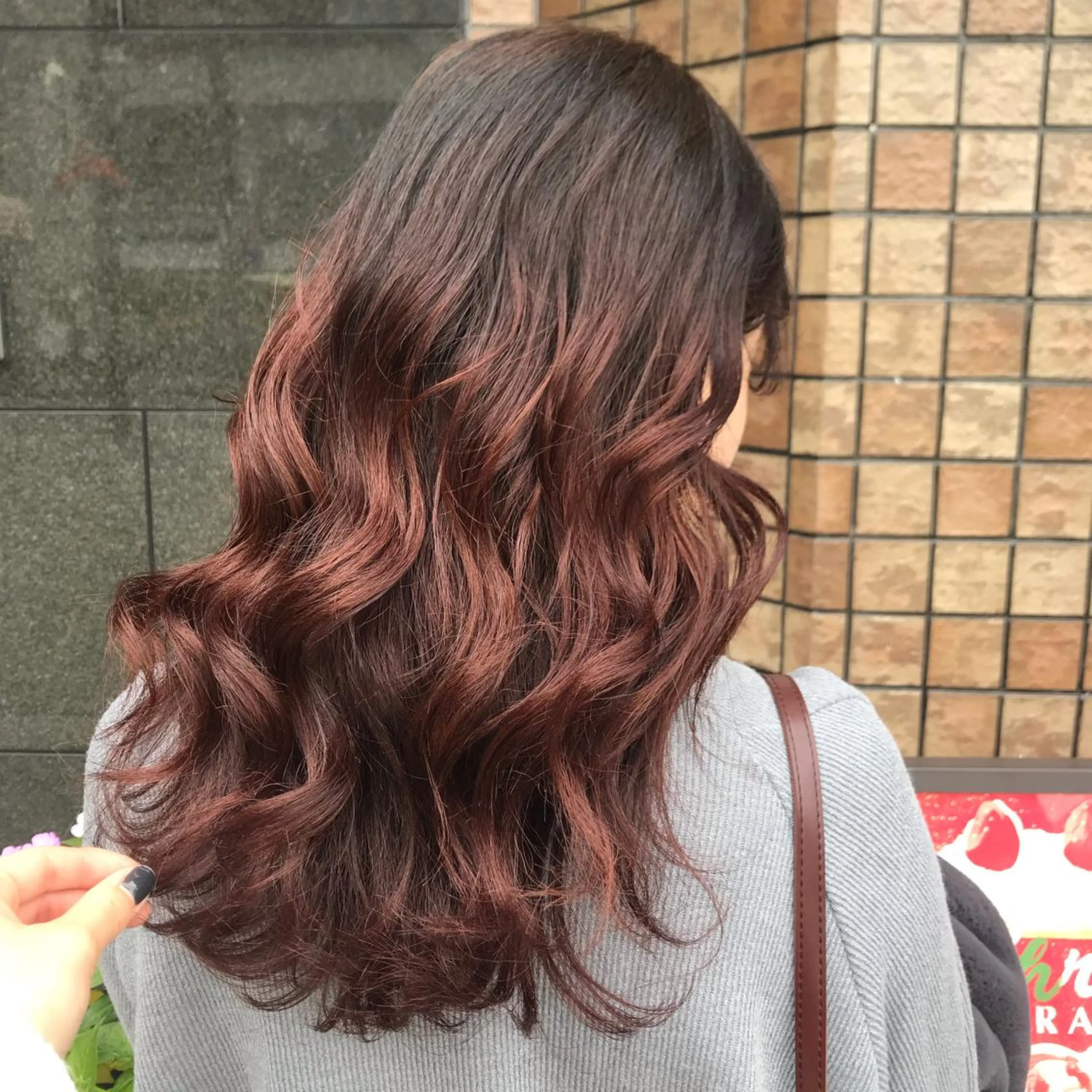 セミロング カラー ヘアアレンジ knock【ノック】所属・烏丸韓国ヘア🇰🇷 ayaka🎀のヘアスタイル