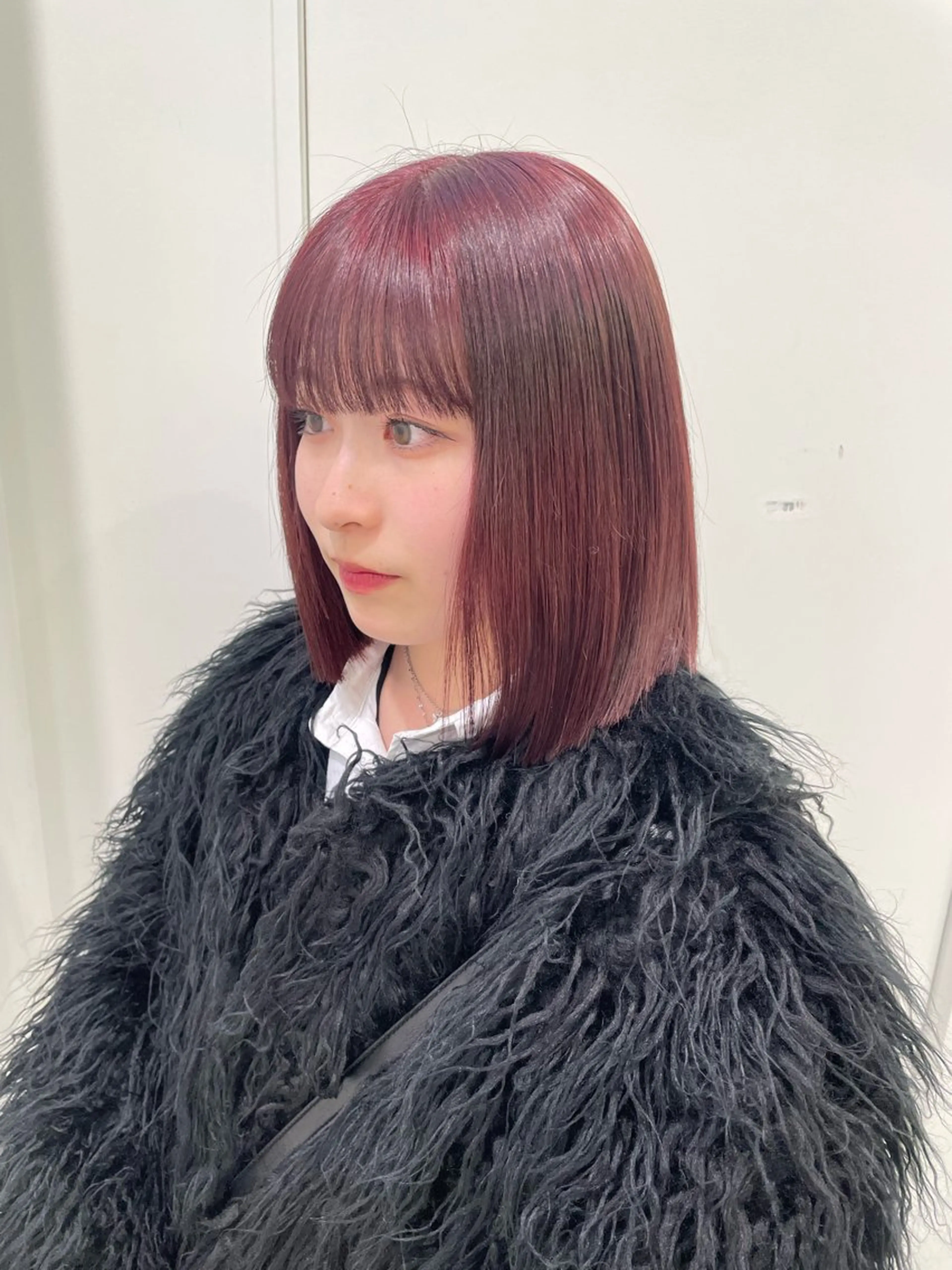 セミロング カラー ヘアカラー トリートメント ヘッドスパ ヘアセット 大人っぽ♡上品な暖色 ♡ブリーチなし♡のヘアスタイル