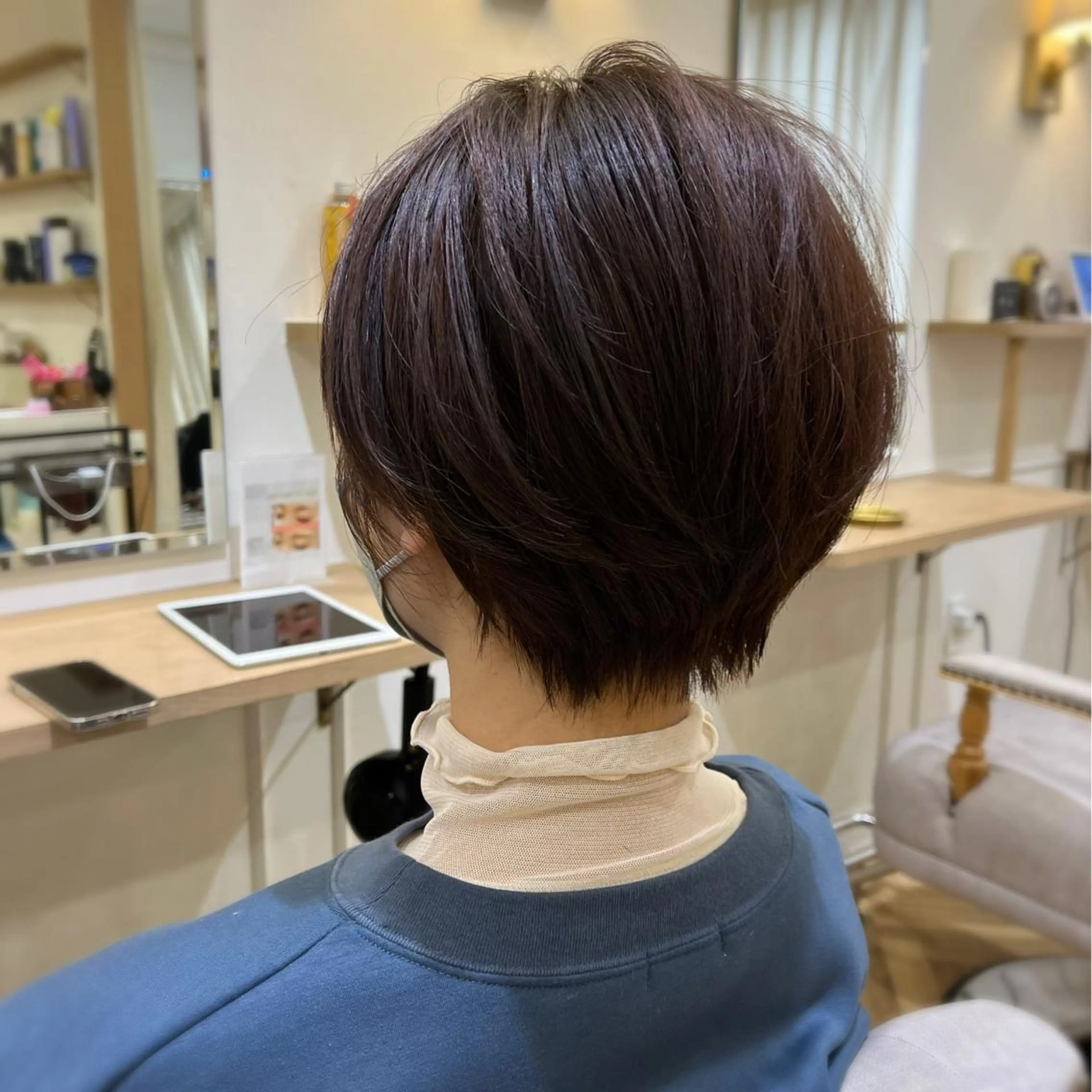 ショート カット ヘアカラー 韓国ﾍｱ&ｼｮｰﾄ ボブ💜桑原のヘアスタイル