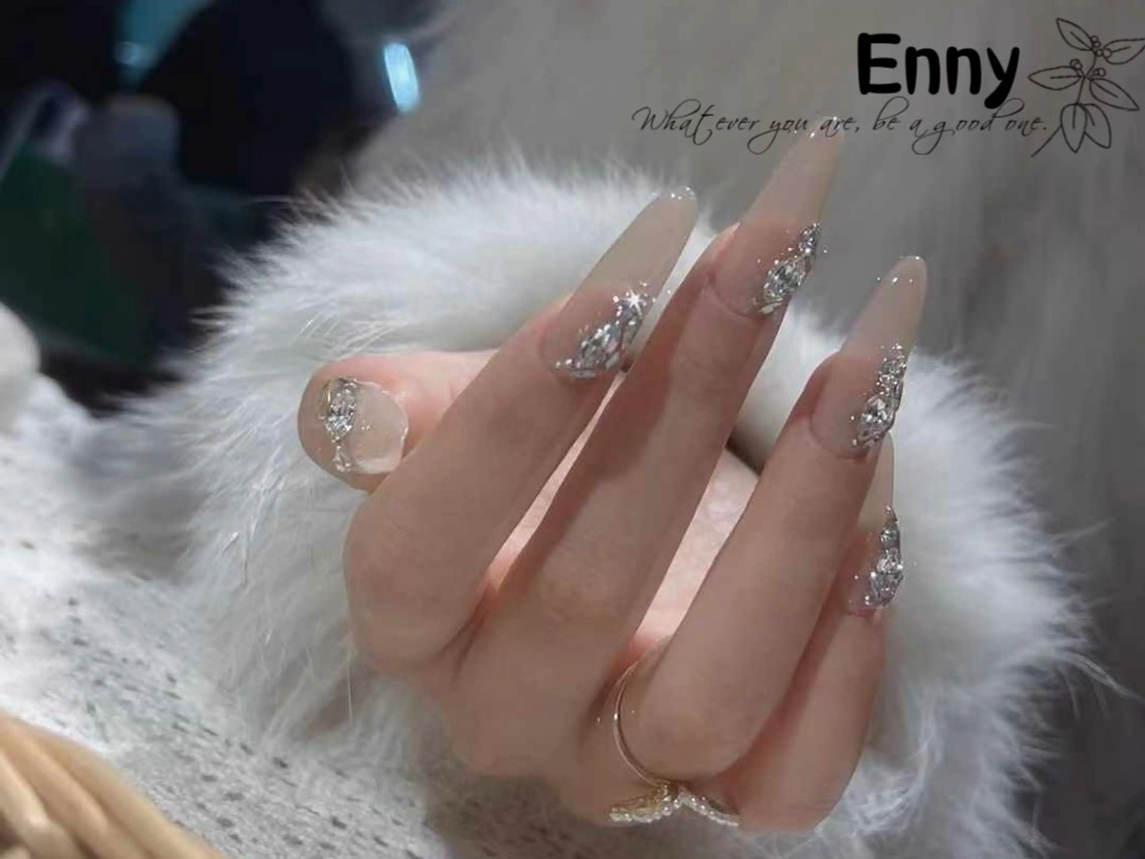 ネイル チークネイル 長さ出し フットネイル フレンチネイル ジェルネイル Enny lovelyのネイルデザイン