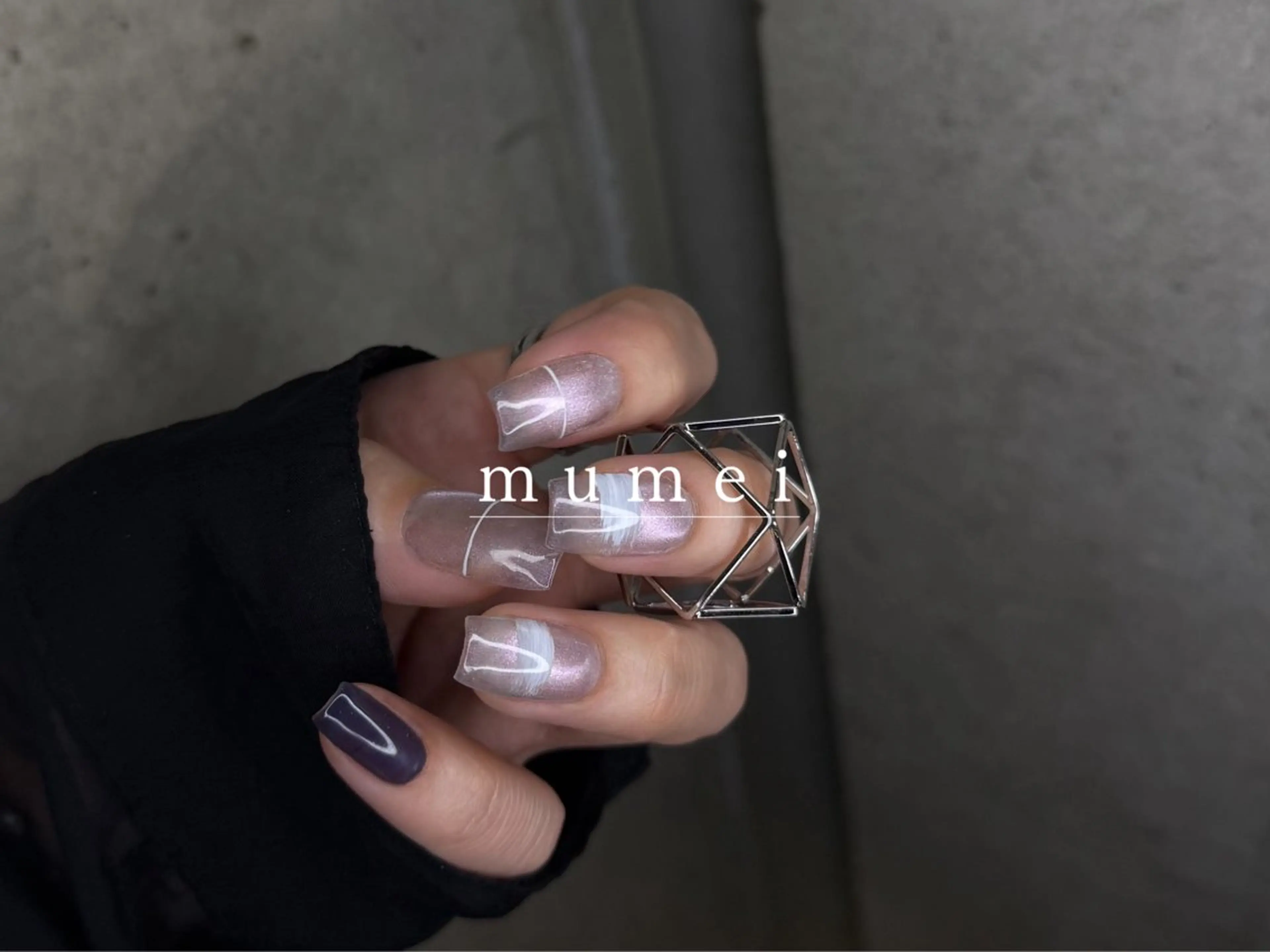 ネイル マグネットネイル ハンドネイル mumei _ NATSUMIのネイルデザイン