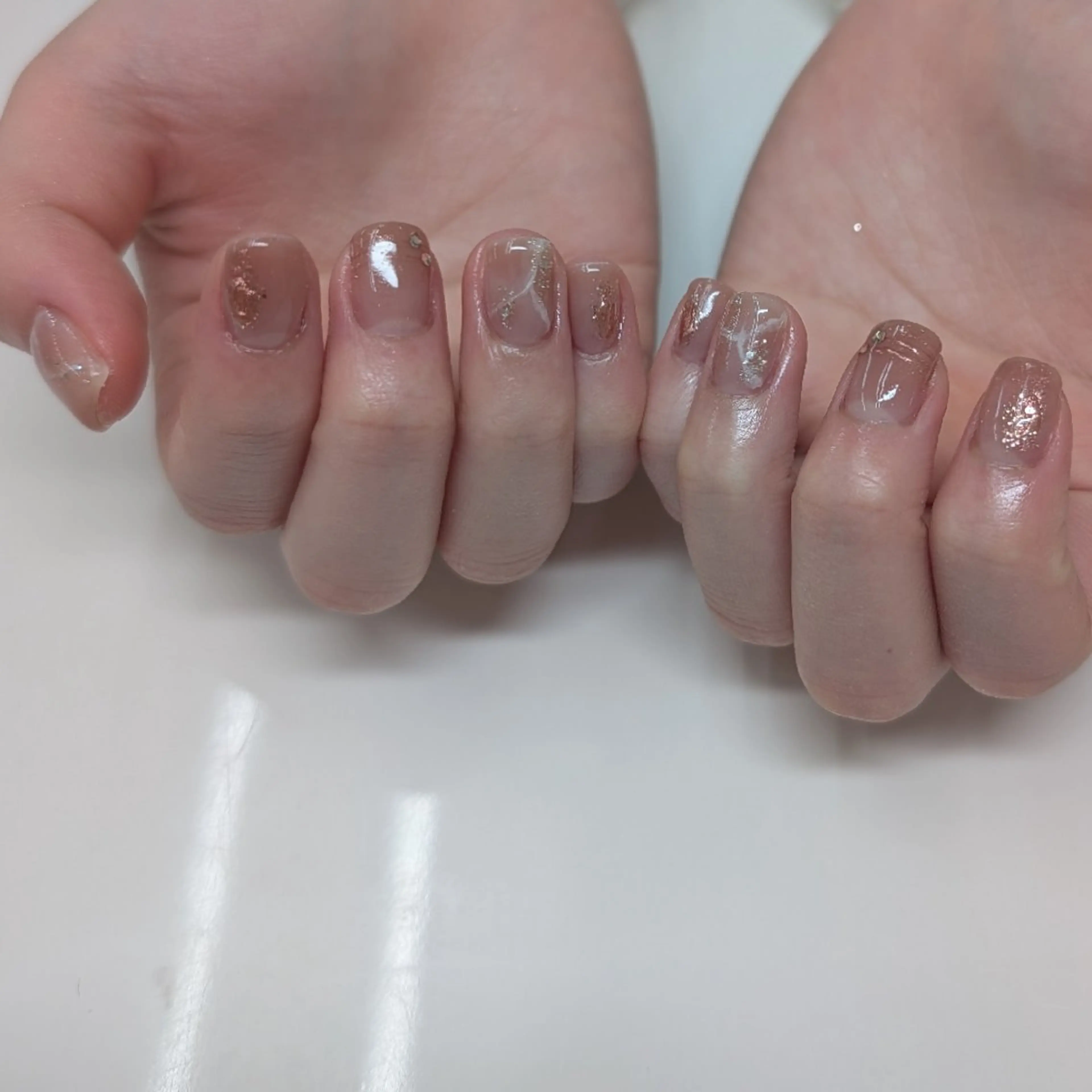 ネイル 大理石ネイル(マーブル) ハンドネイル ネイルサロン Amie　〜アミ〜所属・ᑎᗩIᒪ｜ᗰIᗰI｜ _५✍️Satou.のネイルデザイン