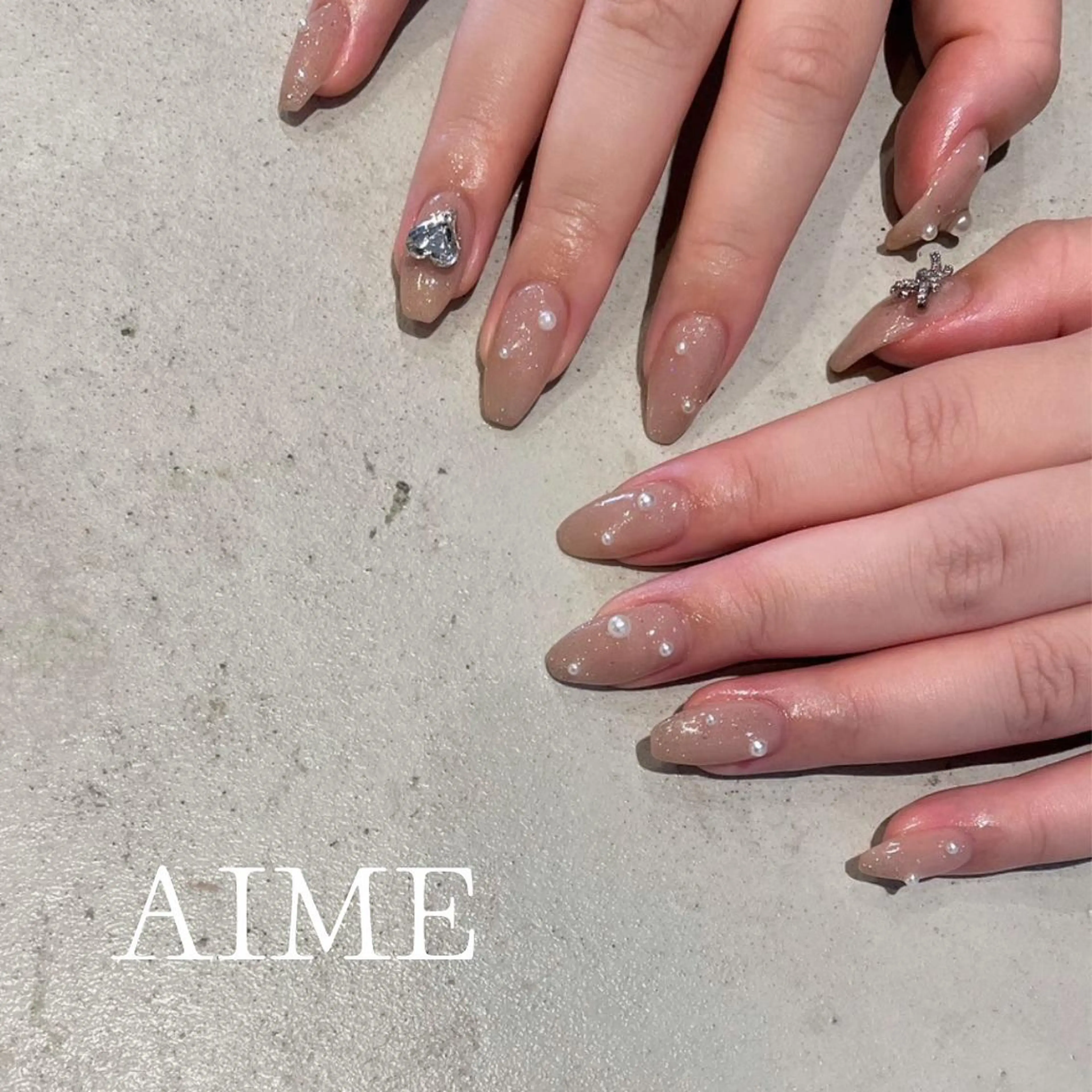 ネイル アートネイル ハンドネイル AIME （momo）のネイルデザイン