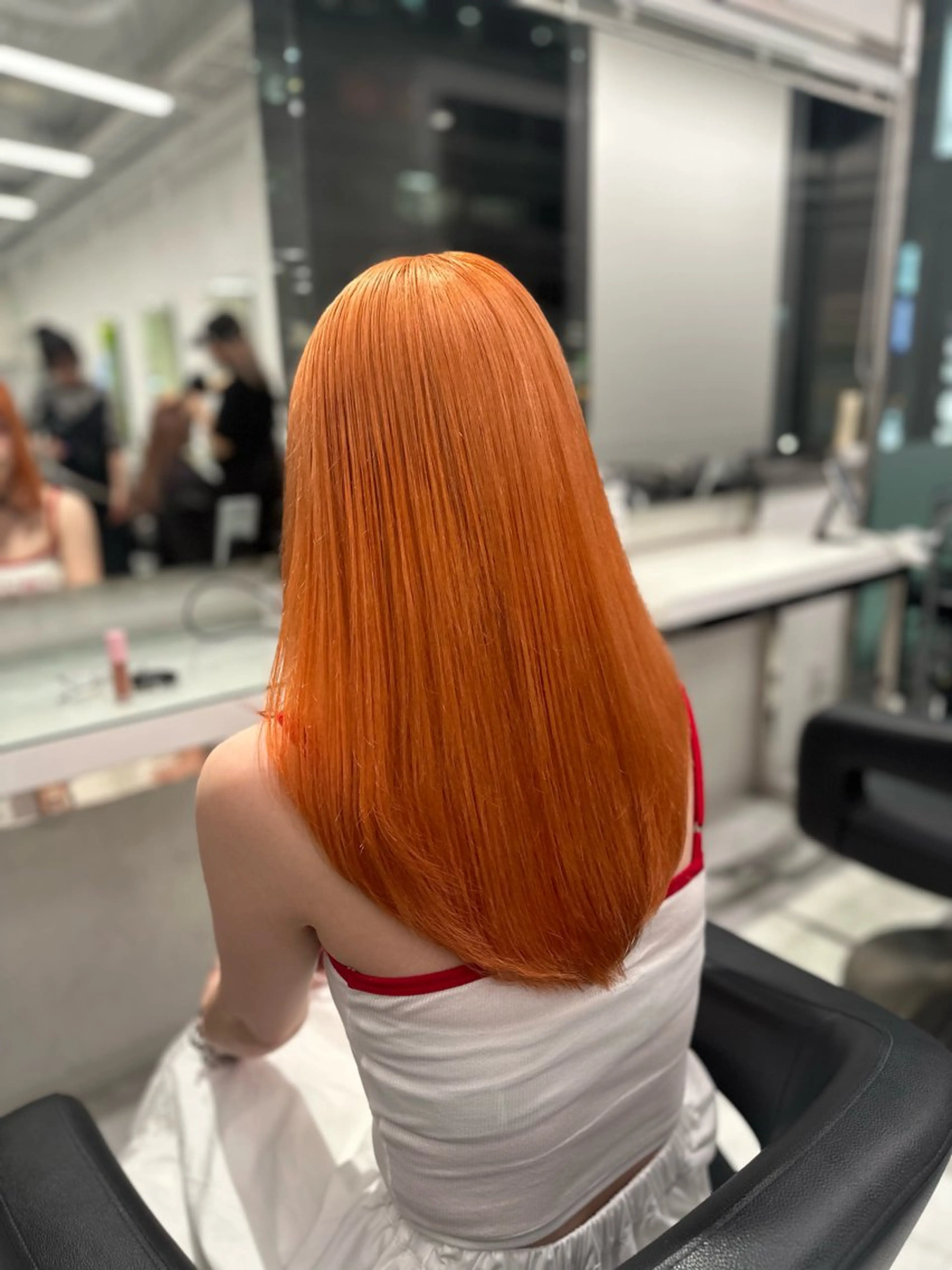 セミロング カラー ヘアカラー トリートメント ヘッドスパ ヘアセット ❄最強かわいいカラー ❄️MINA❄️のヘアスタイル