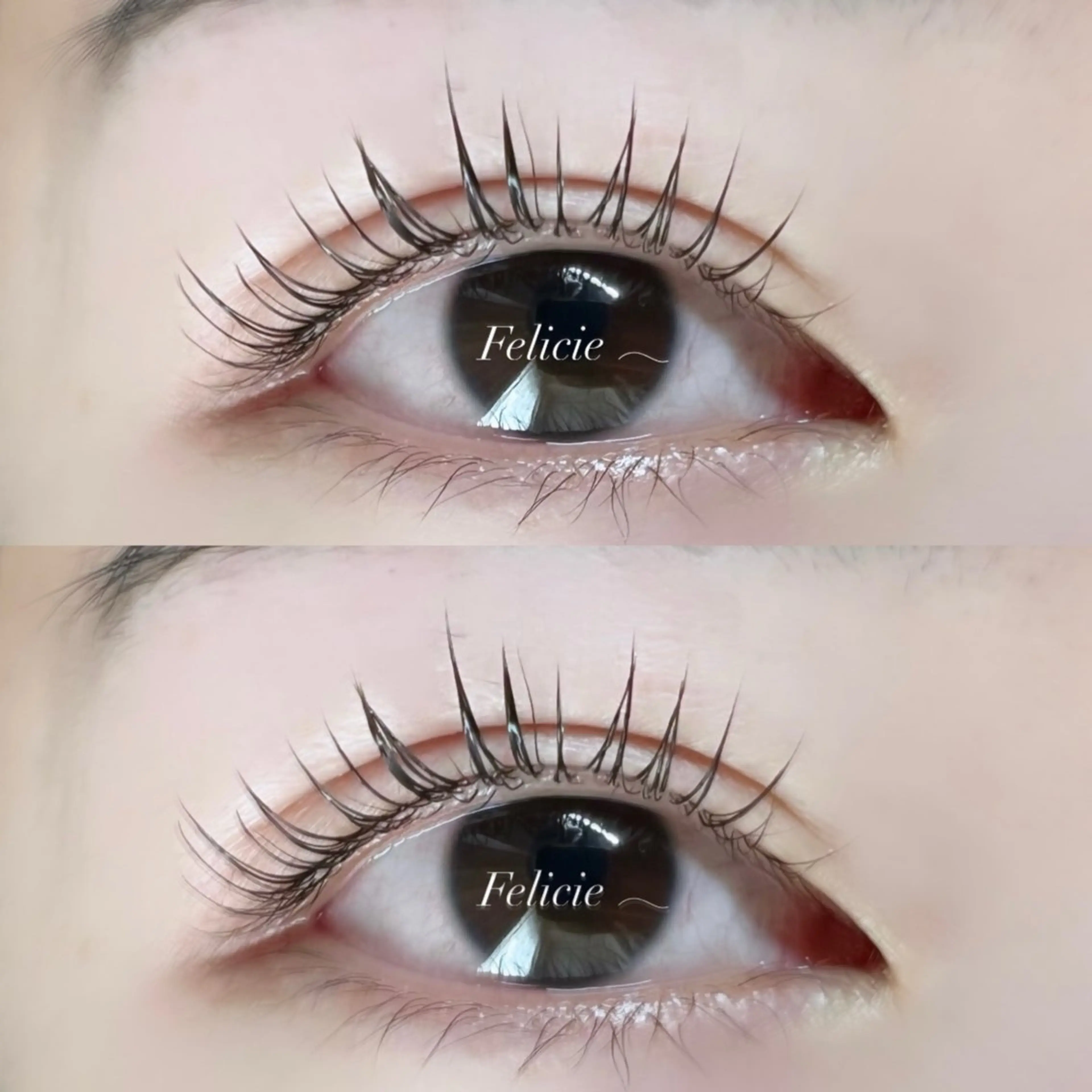 マツエク・マツパ パリジェンヌラッシュリフト マツパ Felicie＊ Sayakaのマツエク・マツパデザイン