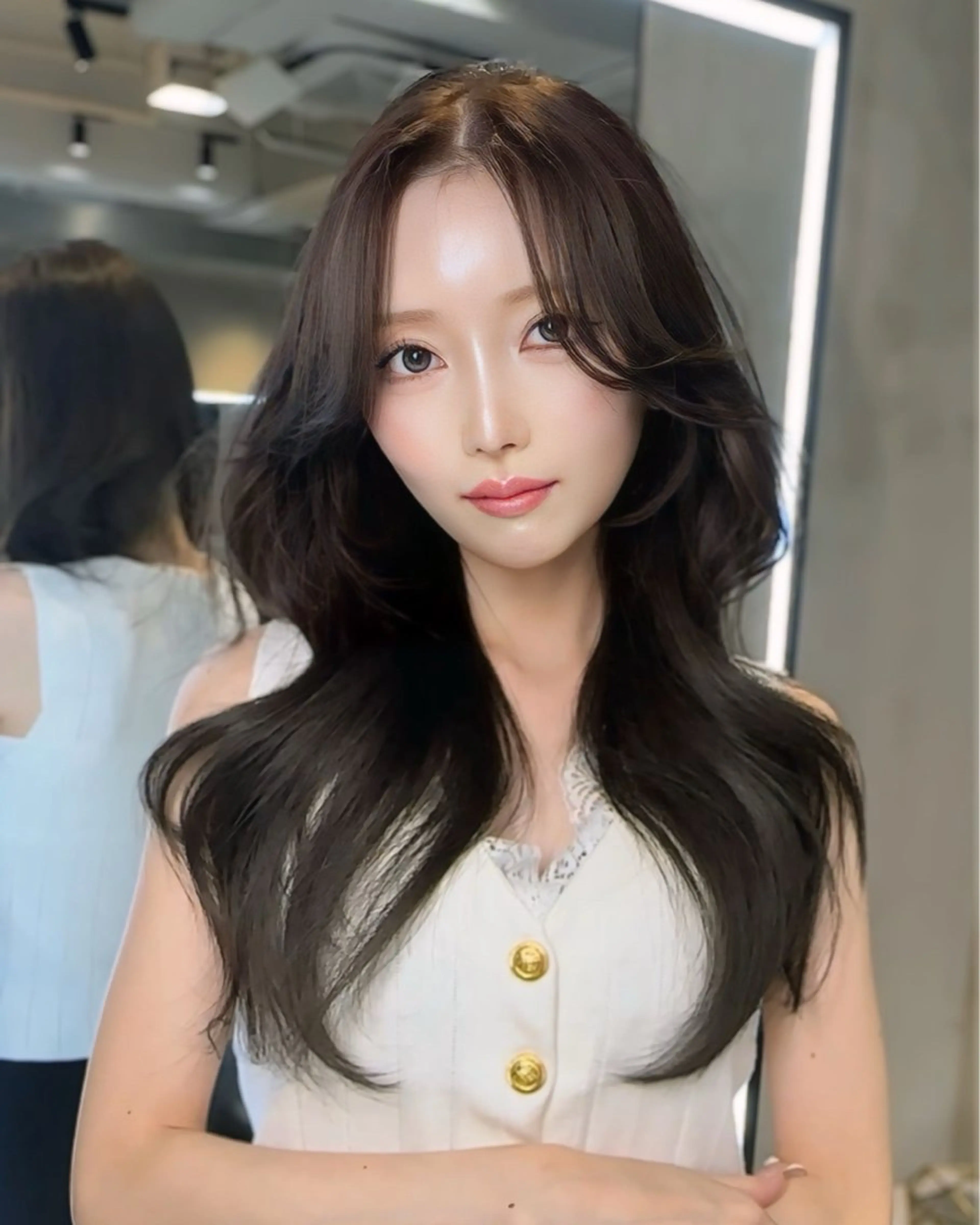 ロング カラー カット ヘアカラー トリートメント 中韓🇨🇳🇰🇷 🤍TAKAHIROのヘアスタイル